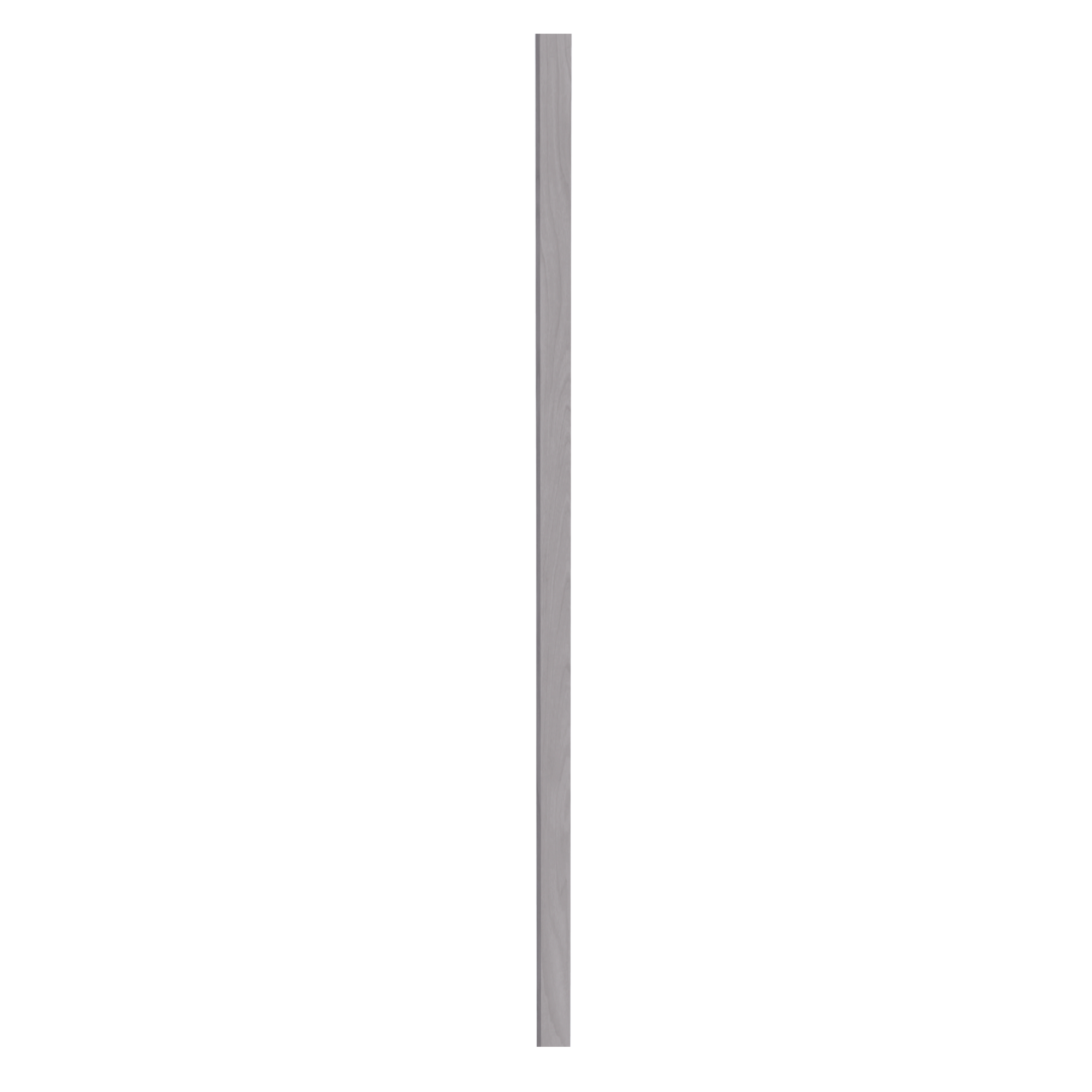 HLG-WF396: Light Gray Shaker 03"W x 96"H Wall Cabinet Filler