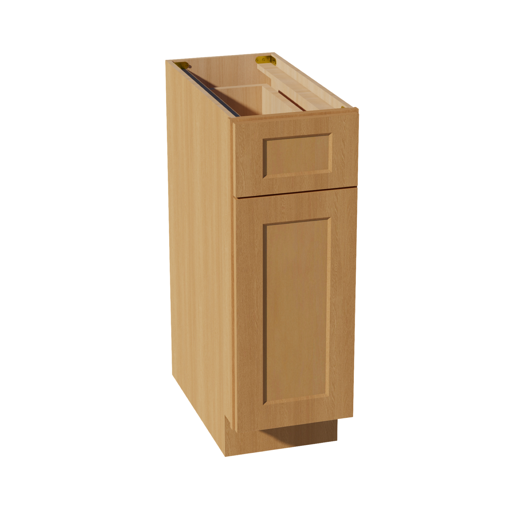 HT-B12: Timber Wood Shaker 12" 1 Drawer 1 Door Standard Base Cabinet