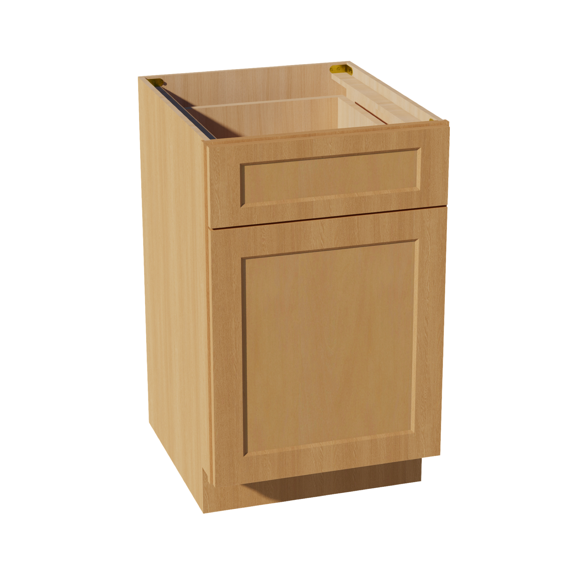 HT-B21: Timber Wood Shaker 21" 1 Drawer 1 Door Standard Base Cabinet