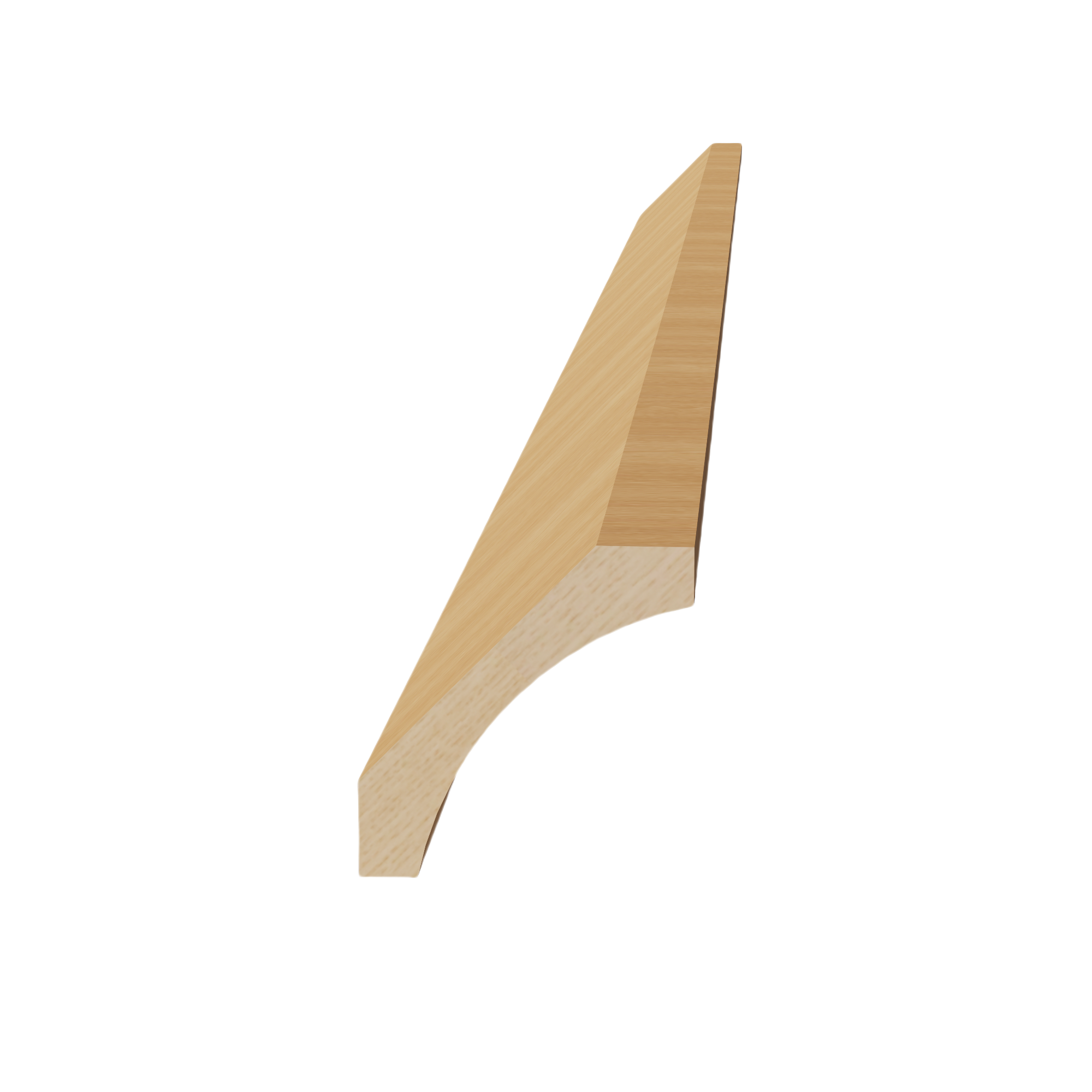 HT-CM4: Timber Wood Shaker 96"W x 2-1/2"H x 2-1/2"D Crown Molding