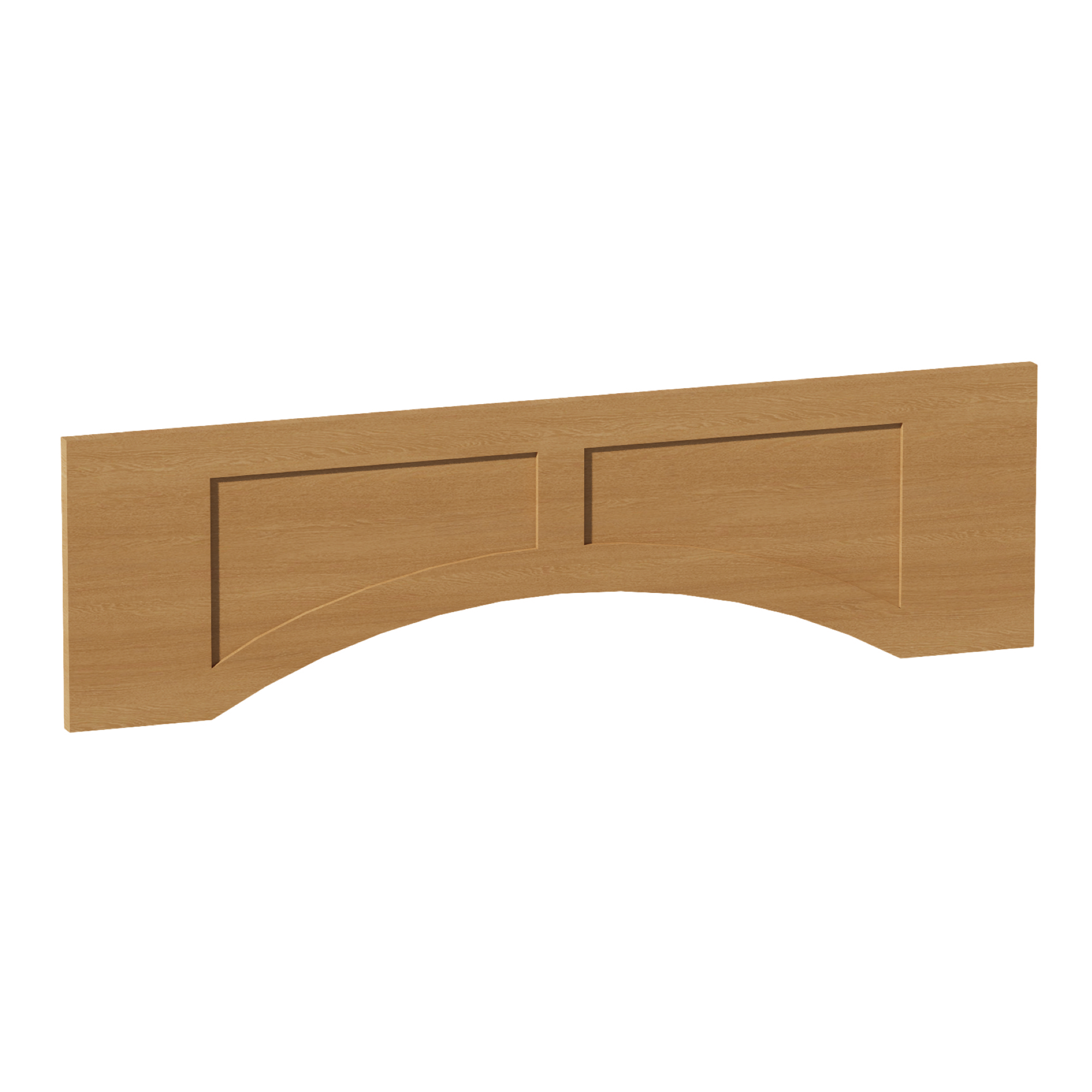 HT-VARP42: Timber Wood Shaker 42"W x 12"H x 3/4"D Arched Valance with Raised Panel