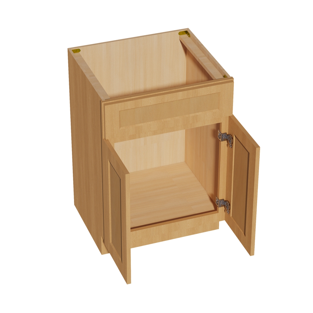 HT-VSB2421: Timber Wood Shaker 24"W x 34-1/2"H x 21"D 2 Doors & 1 False Drawer Vanity Sink Base Cabinets