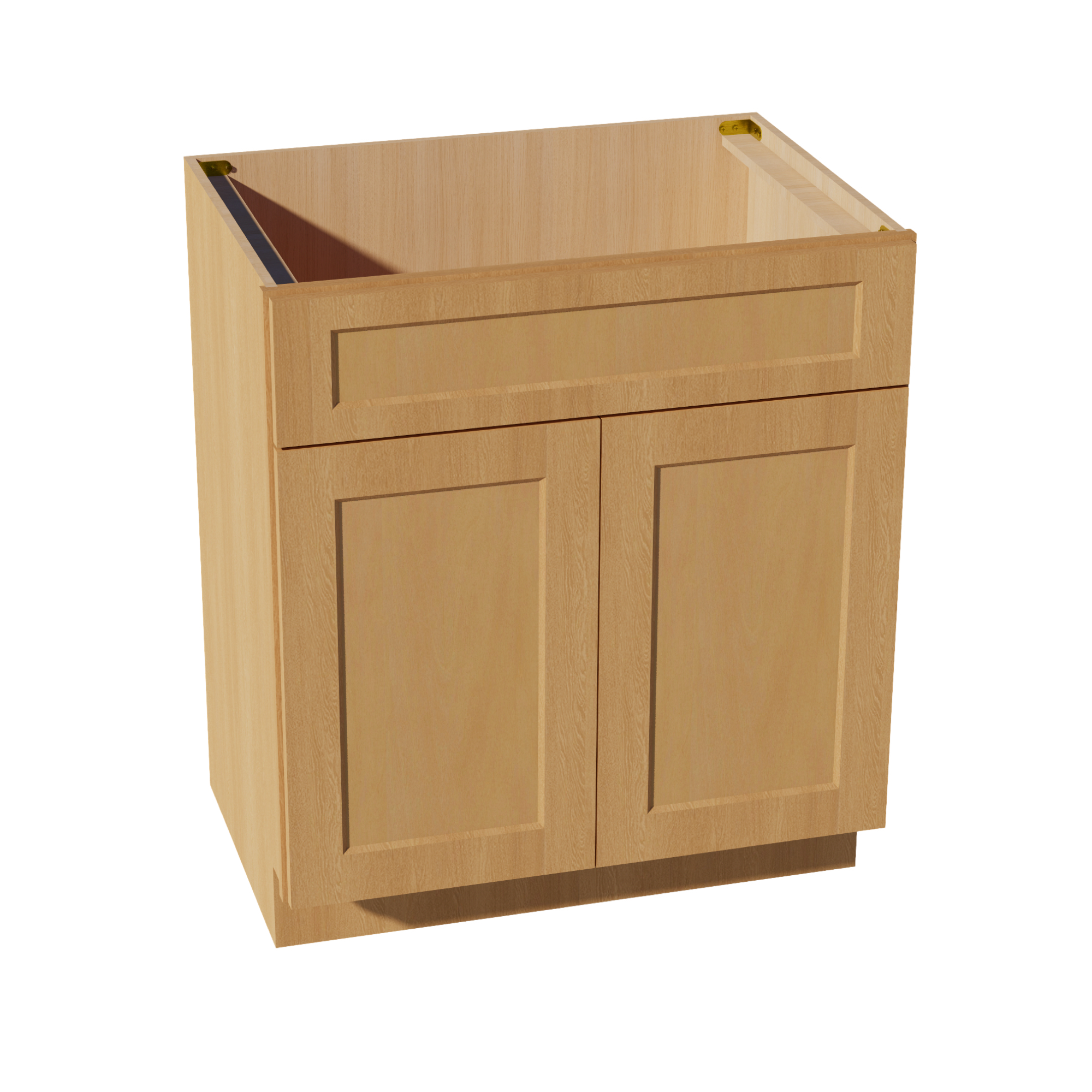 HT-VSB3021: Timber Wood Shaker 30"W x 34-1/2"H x 21"D 2 Doors & 1 False Drawer Vanity Sink Base Cabinets