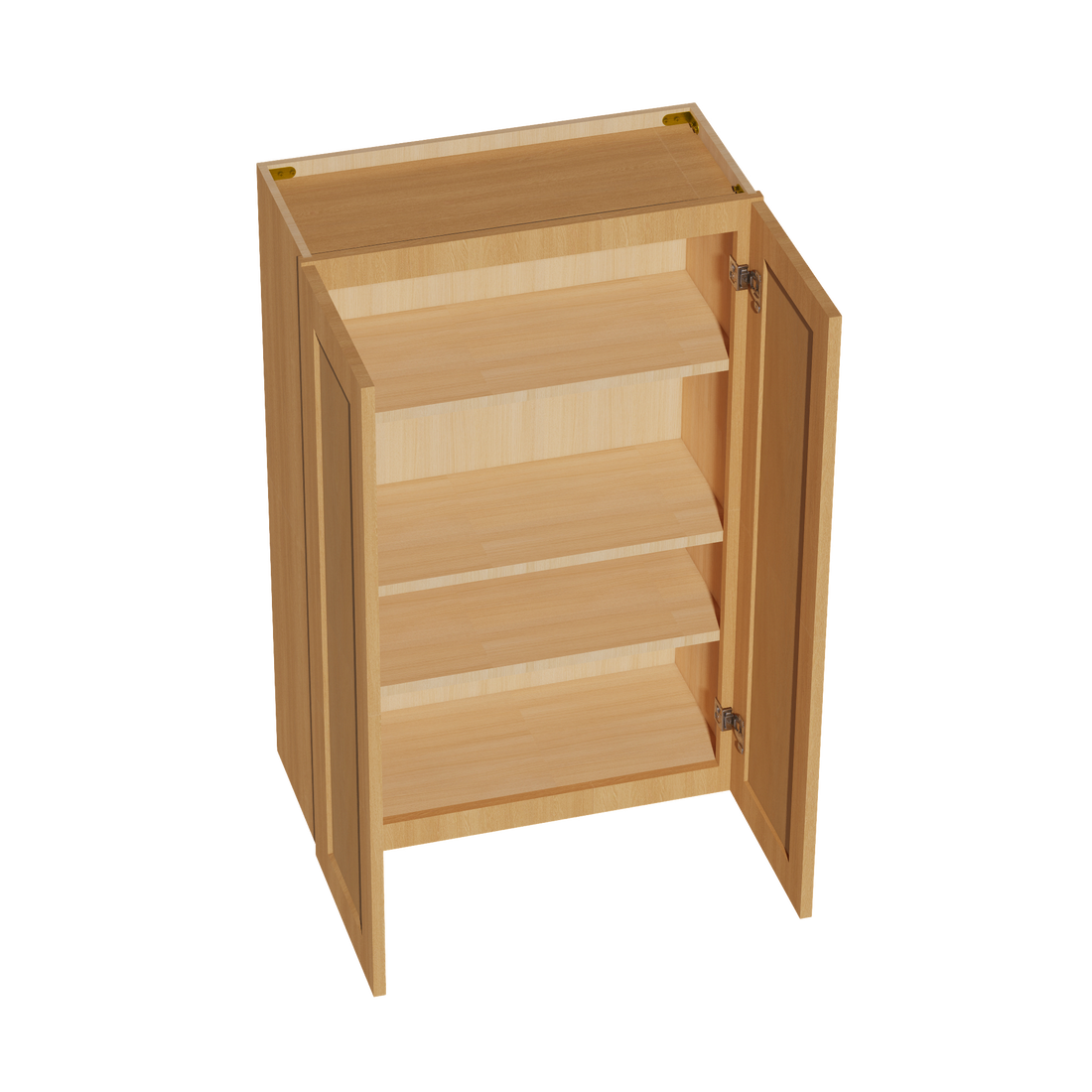 HT-W2742: Timber Wood Shaker 27"W x 42"H 2 Doors & 3 Shelves Standard Wall Cabinet