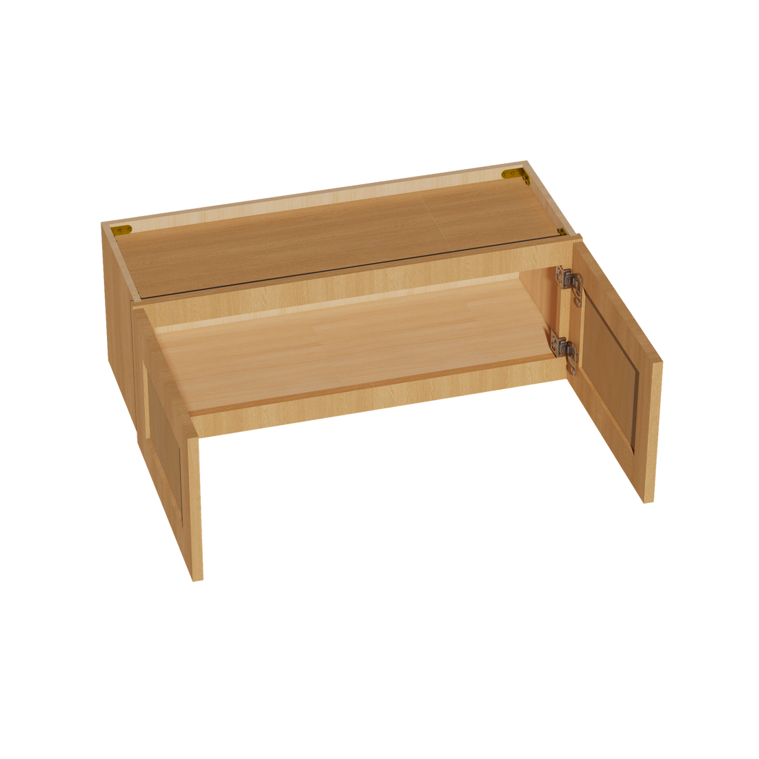 HT-W3312: Timber Wood Shaker 33"W x 12"H 2 Doors Standard Wall Bridge Cabinet