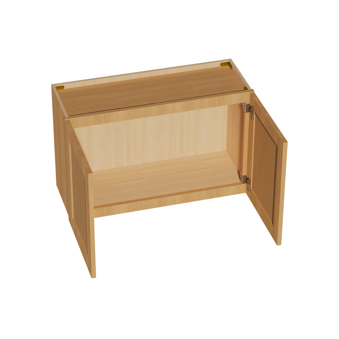 HT-W3321: Timber Wood Shaker 33"W x 21"H 2 Doors Standard Wall Bridge Cabinet
