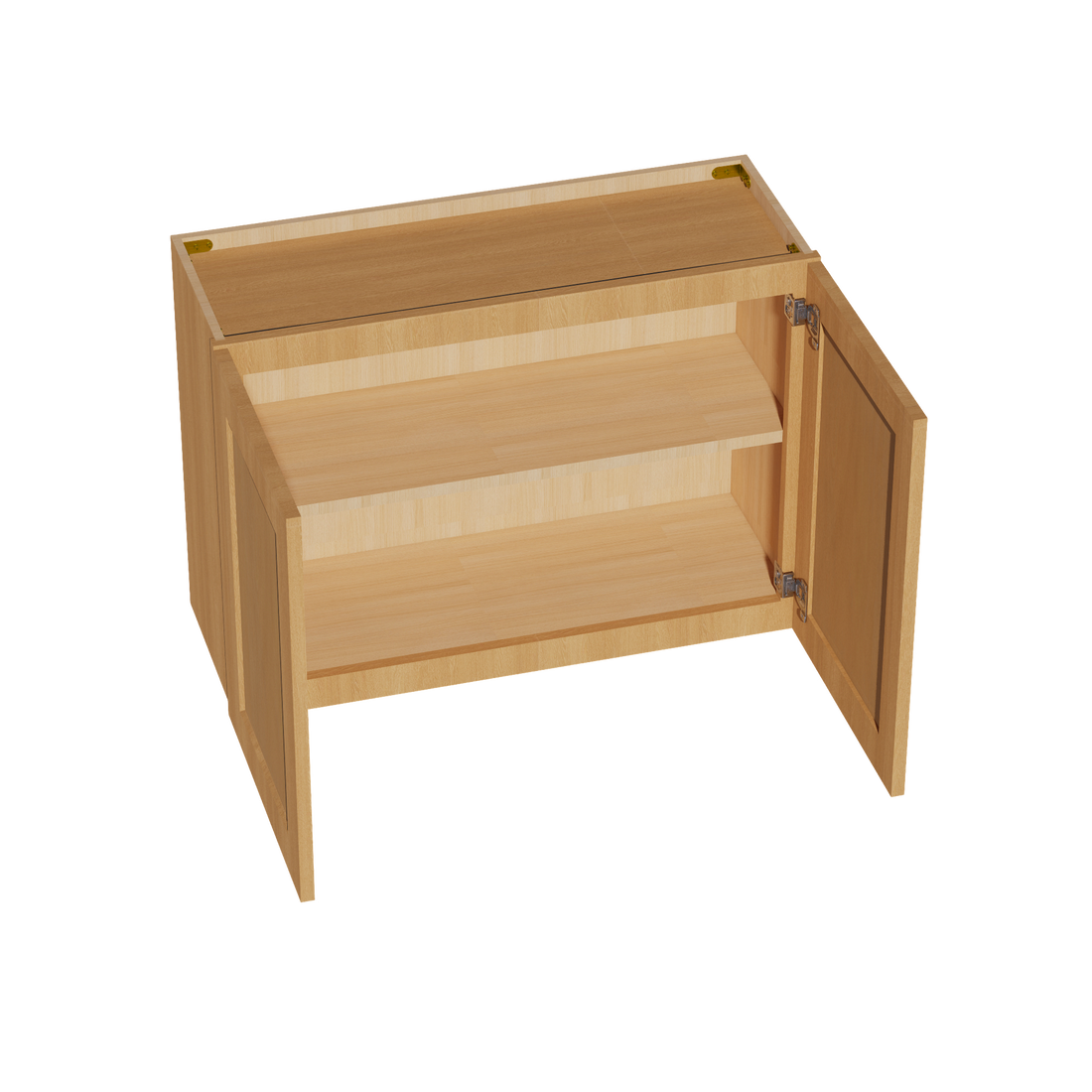 HT-W3324: Timber Wood Shaker 33"W x 24"H 2 Doors Standard Wall Bridge Cabinet