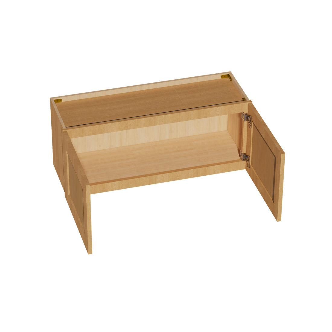 HT-W3615: Timber Wood Shaker 36"W x 15"H 2 Doors Standard Wall Bridge Cabinet