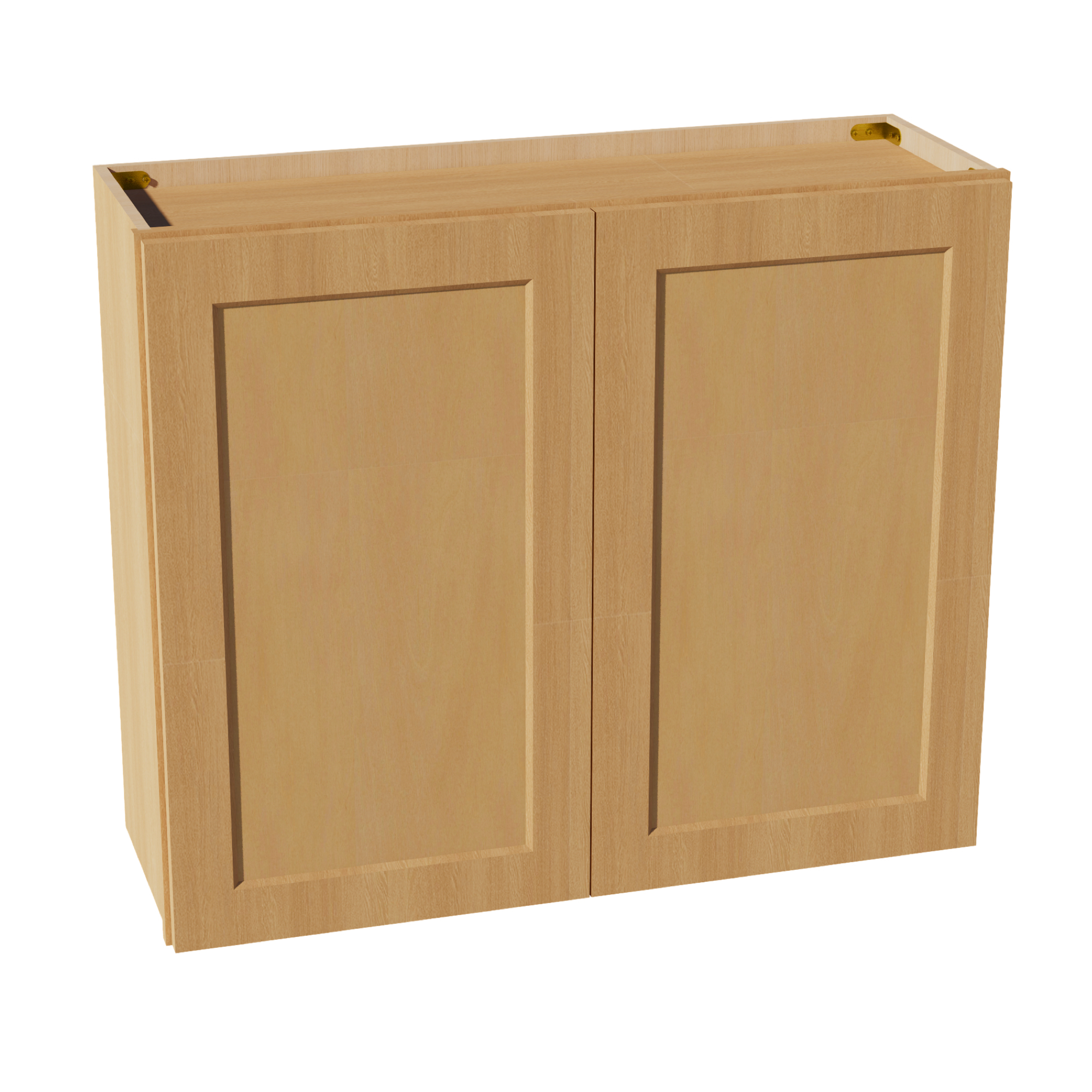 HT-W3630: Timber Wood Shaker 36"W x 30"H 2 Doors & 2 Shelves Standard Wall Cabinet