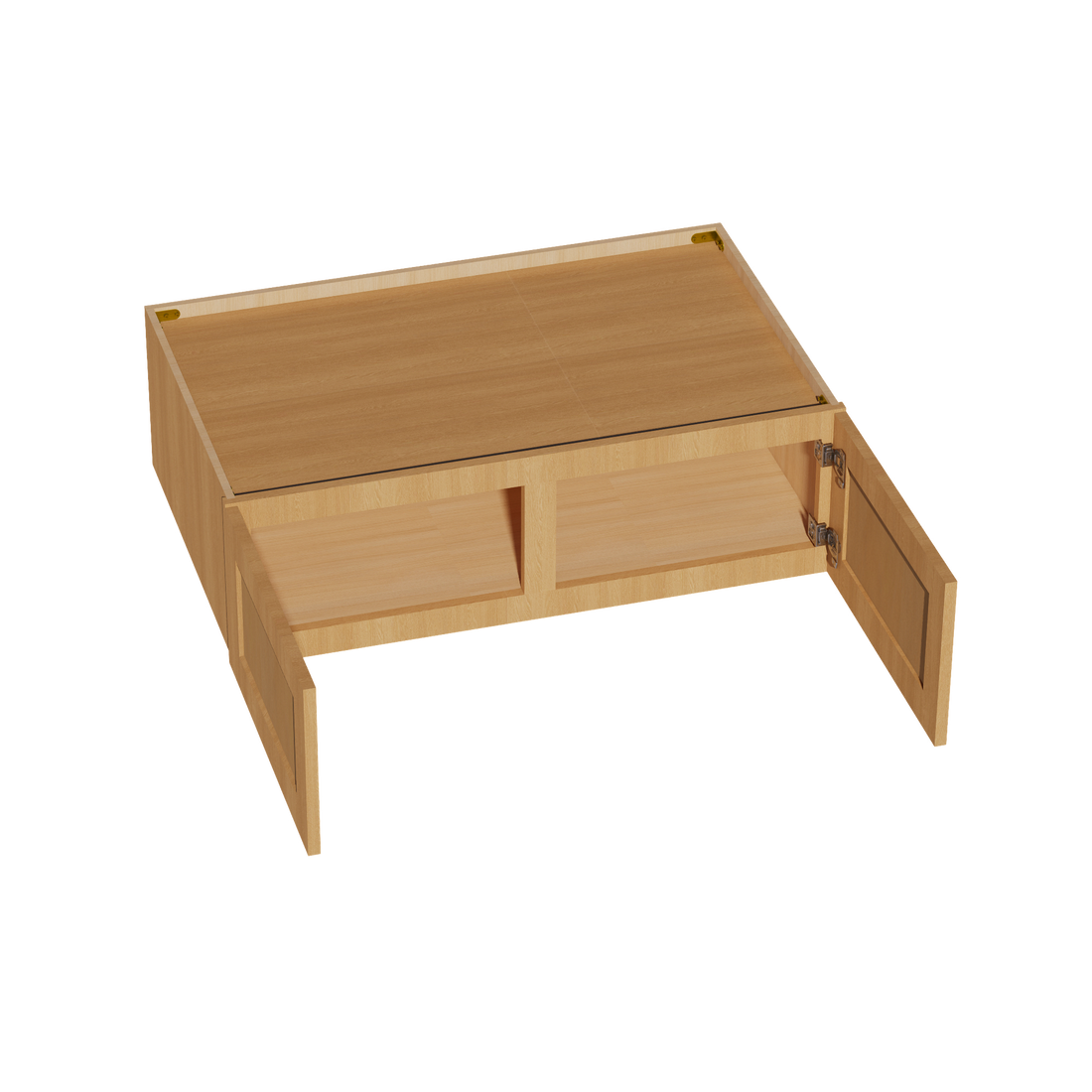HT-W391224: Timber Wood Shaker 39"W x 12"H x 24"D 2 Doors Standard Bridge Wall Cabinet