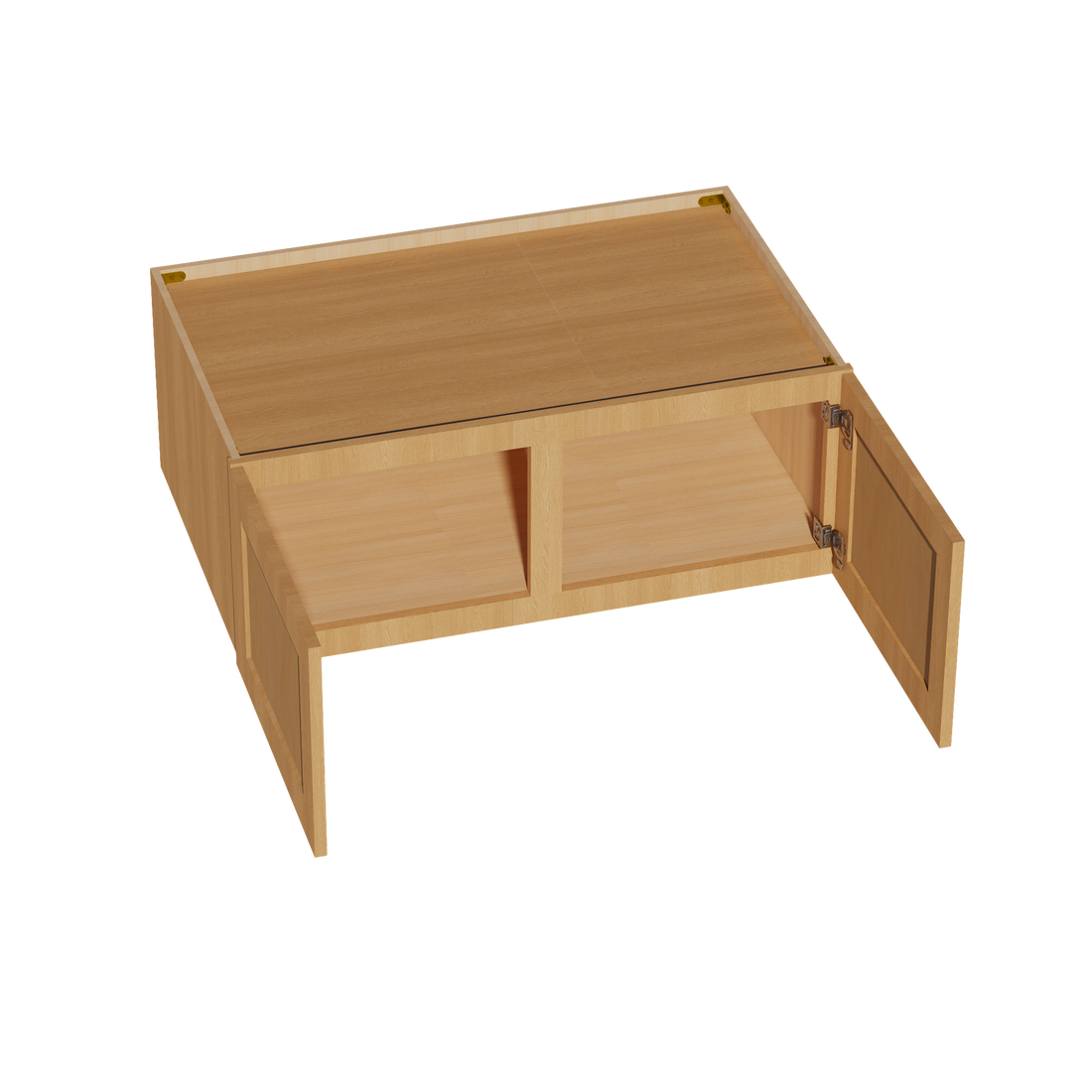 HT-W391524: Timber Wood Shaker 39"W x 15"H x 24"D 2 Doors Standard Bridge Wall Cabinet