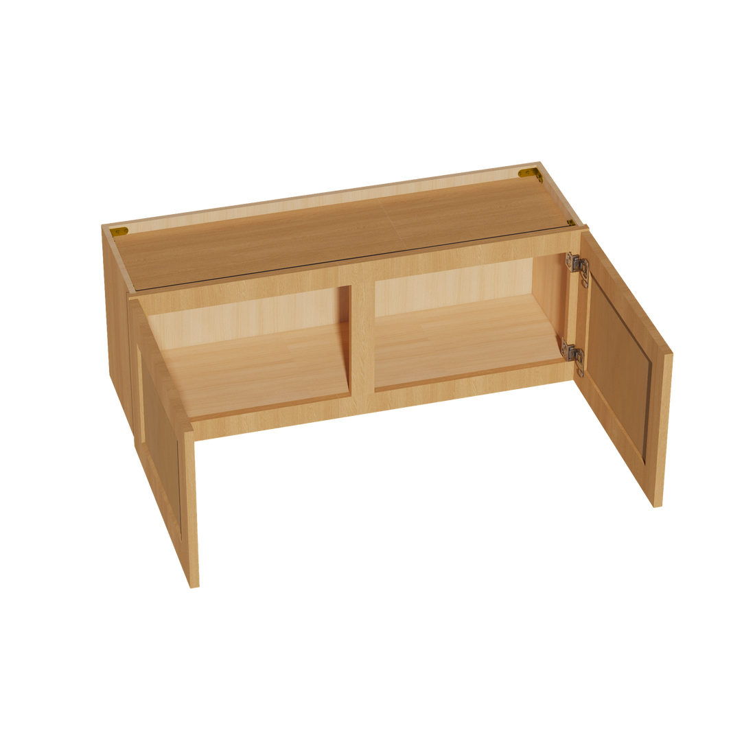 HT-W3915: Timber Wood Shaker 39"W x 15"H 2 Doors Standard Wall Bridge Cabinet