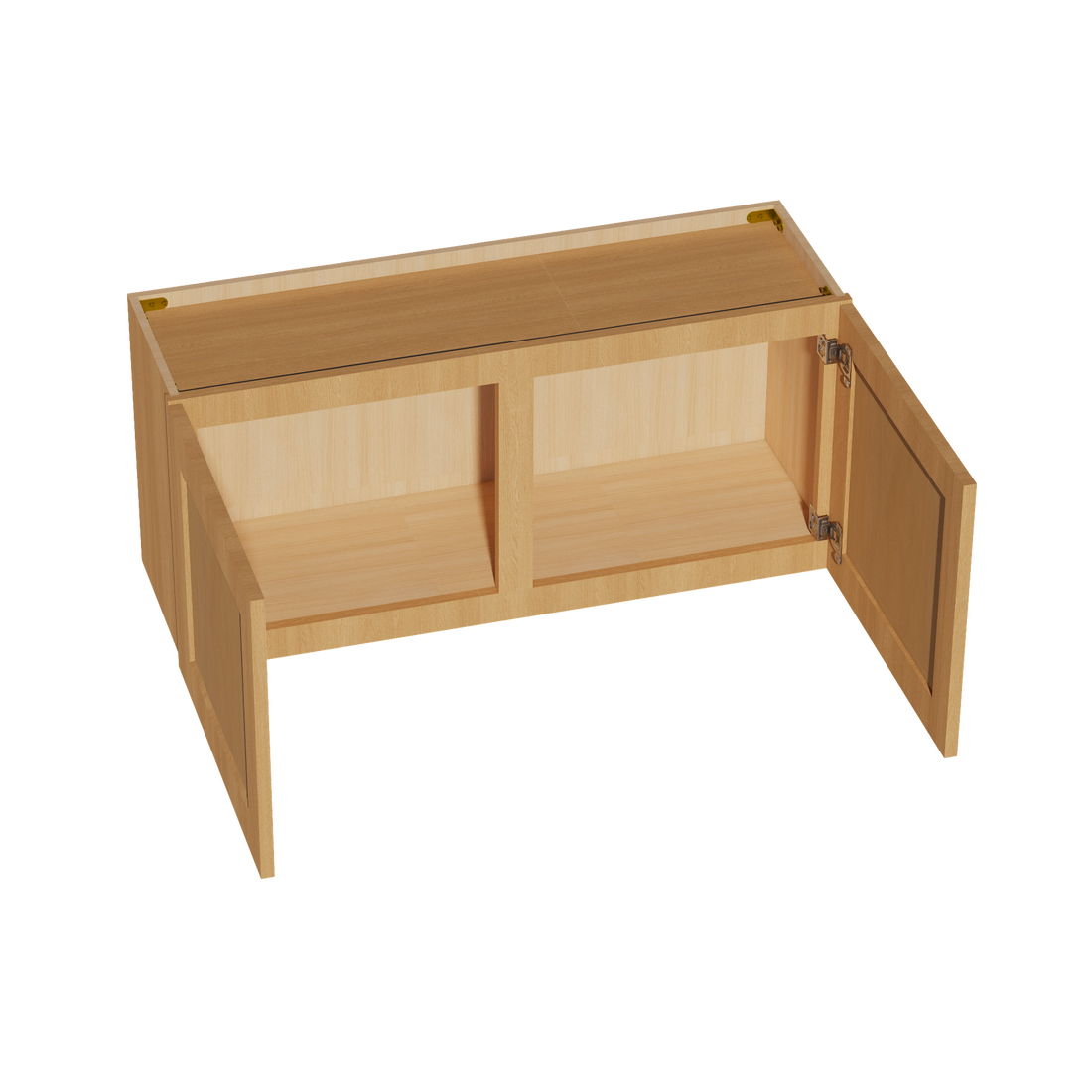 HT-W3918: Timber Wood Shaker 39"W x 18"H 2 Doors Standard Wall Bridge Cabinet