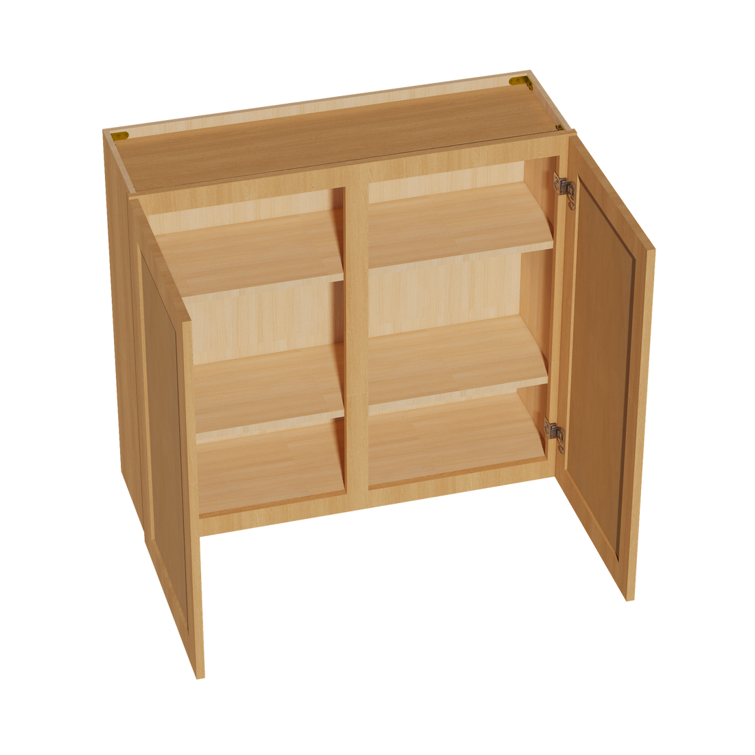 HT-W3936: Timber Wood Shaker 39"W x 36"H 2 Doors & 2 Shelves Standard Wall Cabinet