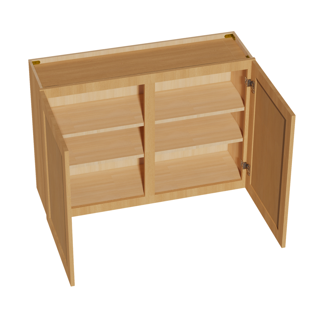 HT-W4230: Timber Wood Shaker 42"W x 30"H 2 Doors & 2 Shelves Standard Wall Cabinet