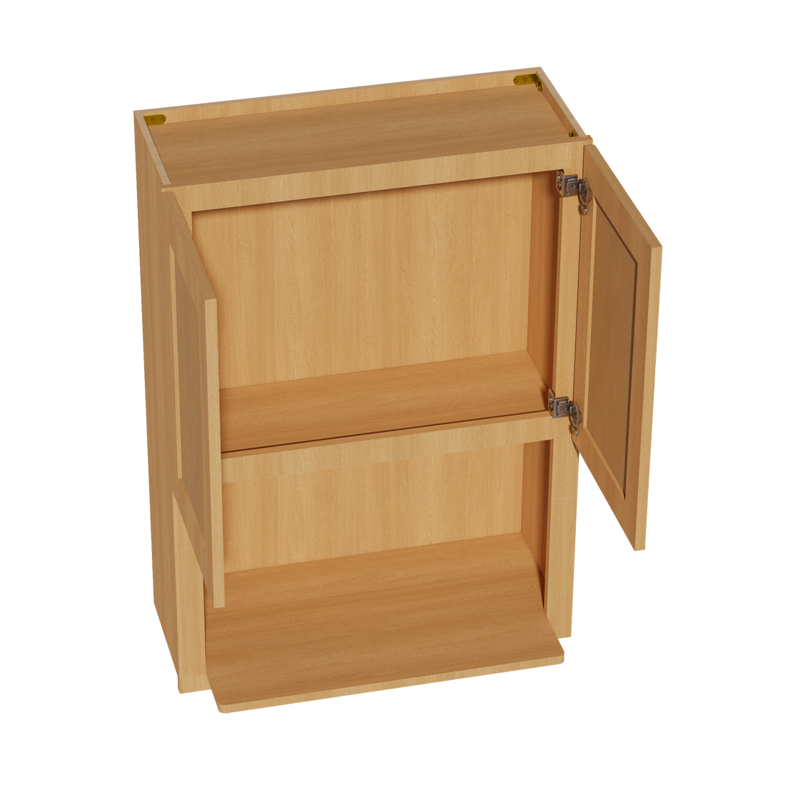 HT-WM3042: Timber Wood Shaker 30"W x 42"H 2 Door & 1 Shelf Wall Built-in Microwave Cabinets