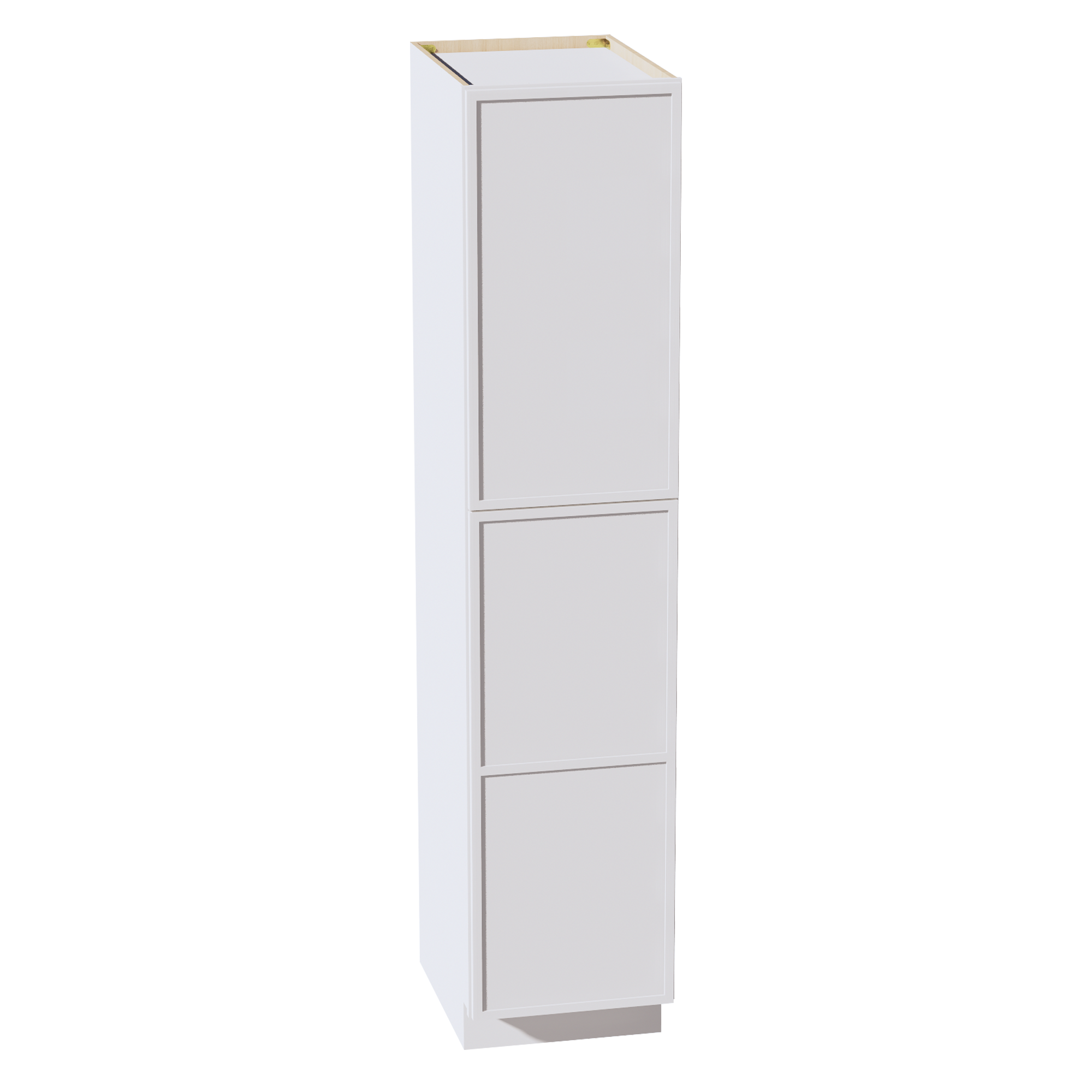 SF-TP1884: Frost White Slim Shaker 18"W x 84"H x 24"D 2 Doors & 5 Shelves Tall Shelf Pantry Cabinets