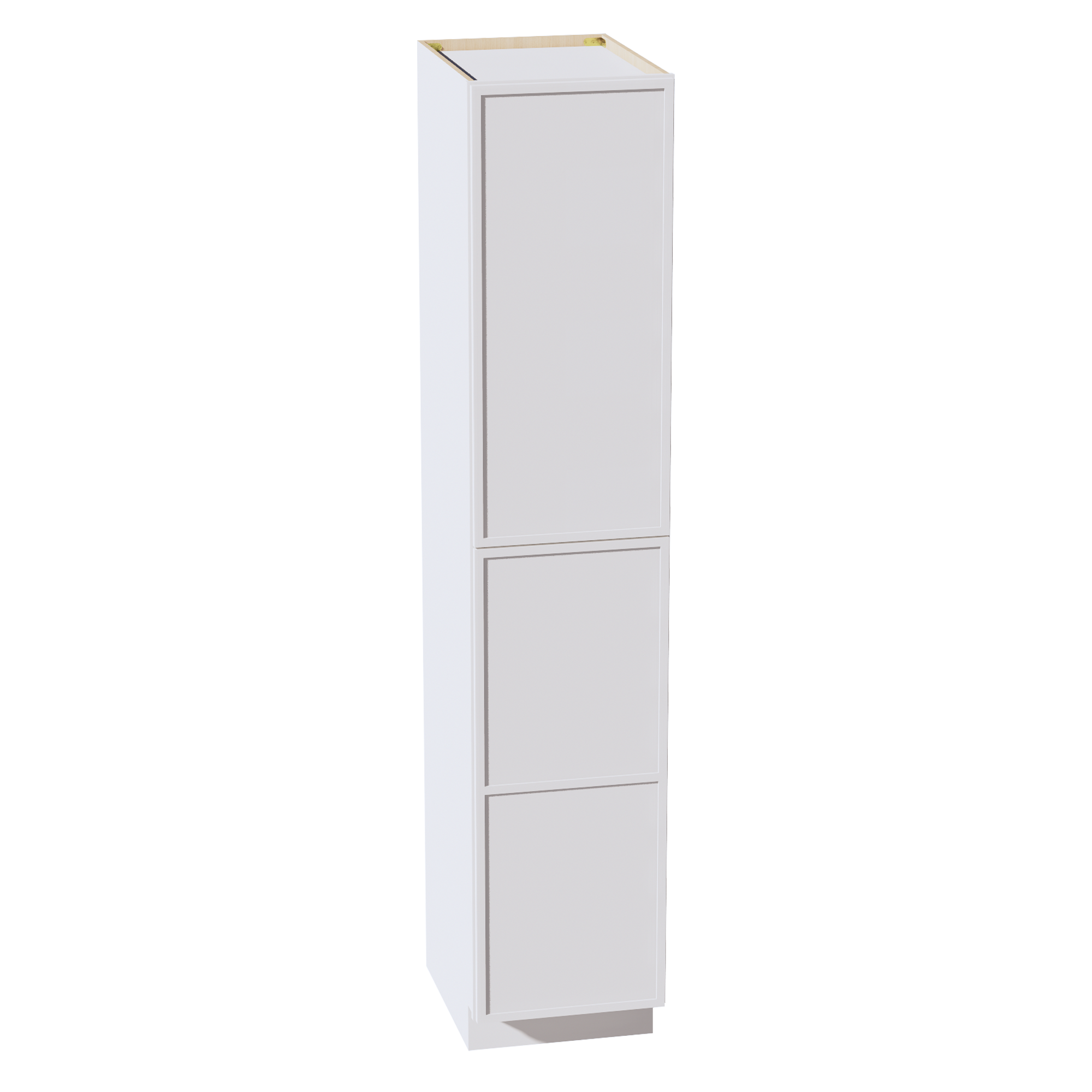 SF-TP1890: Frost White Slim Shaker 18"W x 90"H x 24"D 2 Doors & 5 Shelves Tall Shelf Pantry Cabinets