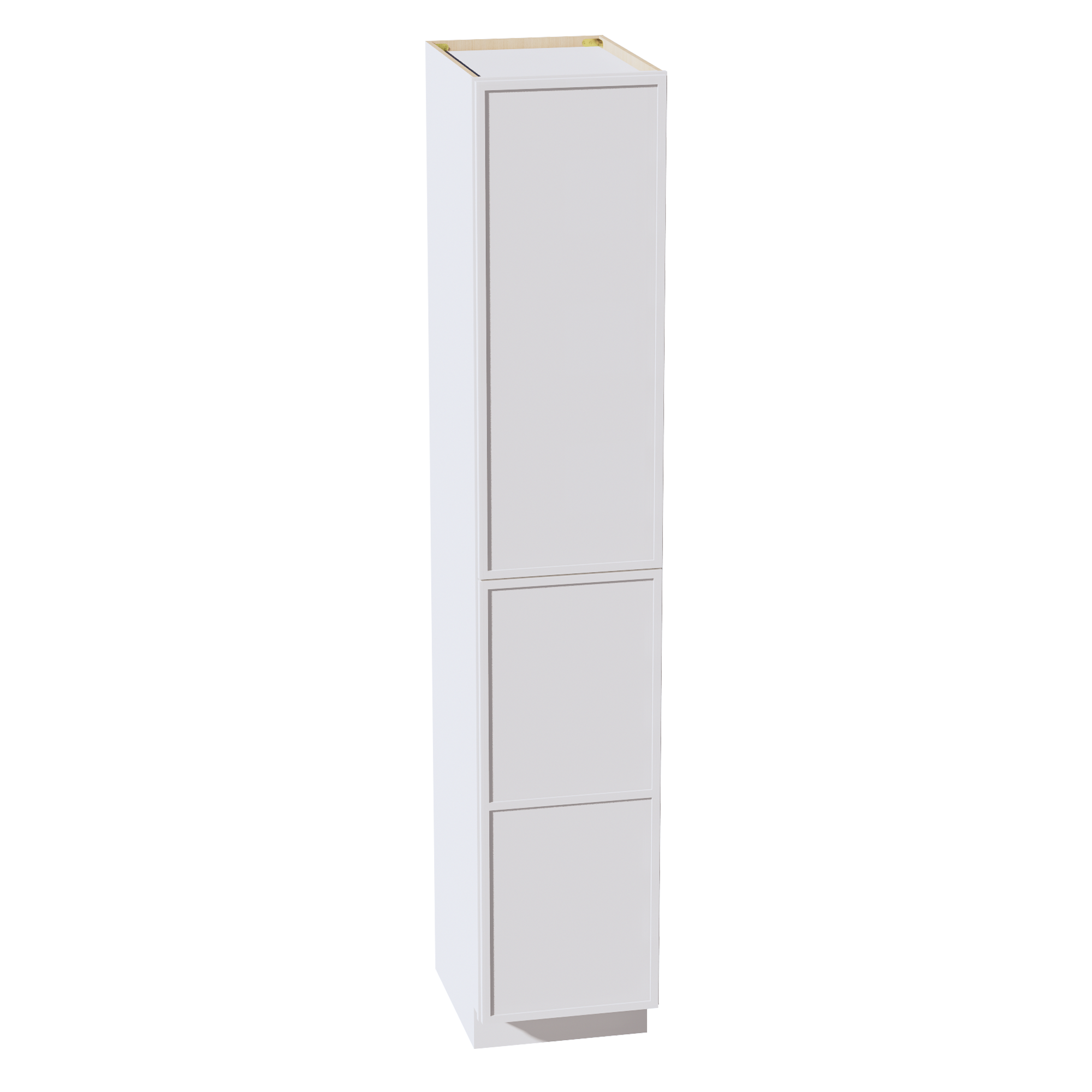 SF-TP1896: Frost White Slim Shaker 18"W x 96"H x 24"D 2 Doors & 6 Shelves Tall Shelf Pantry Cabinets