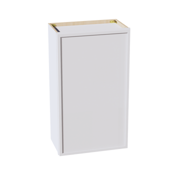 SF-W2136: Frost White Slim Shaker 21"W x 36"H 1 Door & 2 Shelves Standard Wall Cabinet