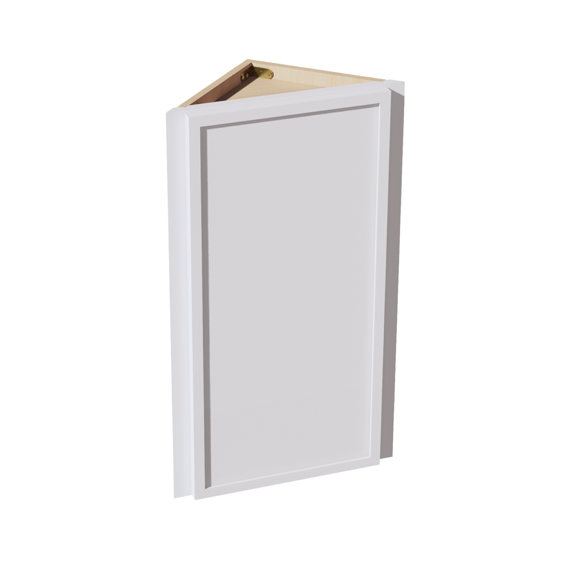 SF-WAE1230: Frost White Slim Shaker 12"W x 30"H x 12"D 1 Door & 2 Shelves Wall Angle End Cabinet