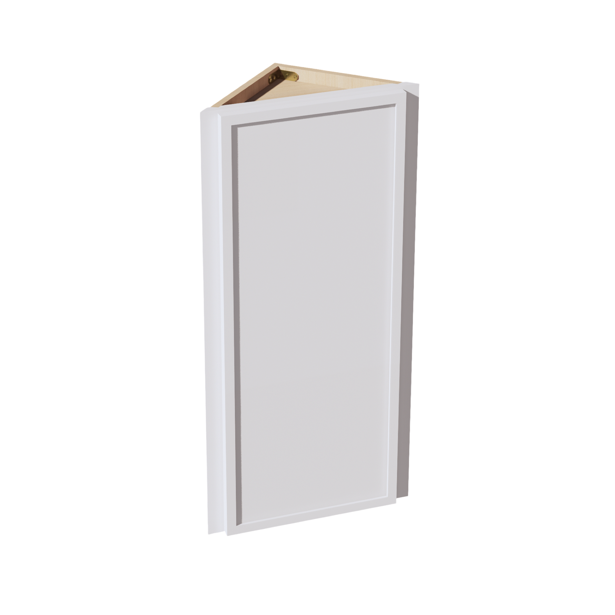SF-WAE1236: Frost White Slim Shaker 12"W x 36"H x 12"D 1 Door & 2 Shelves Wall Angle End Cabinet