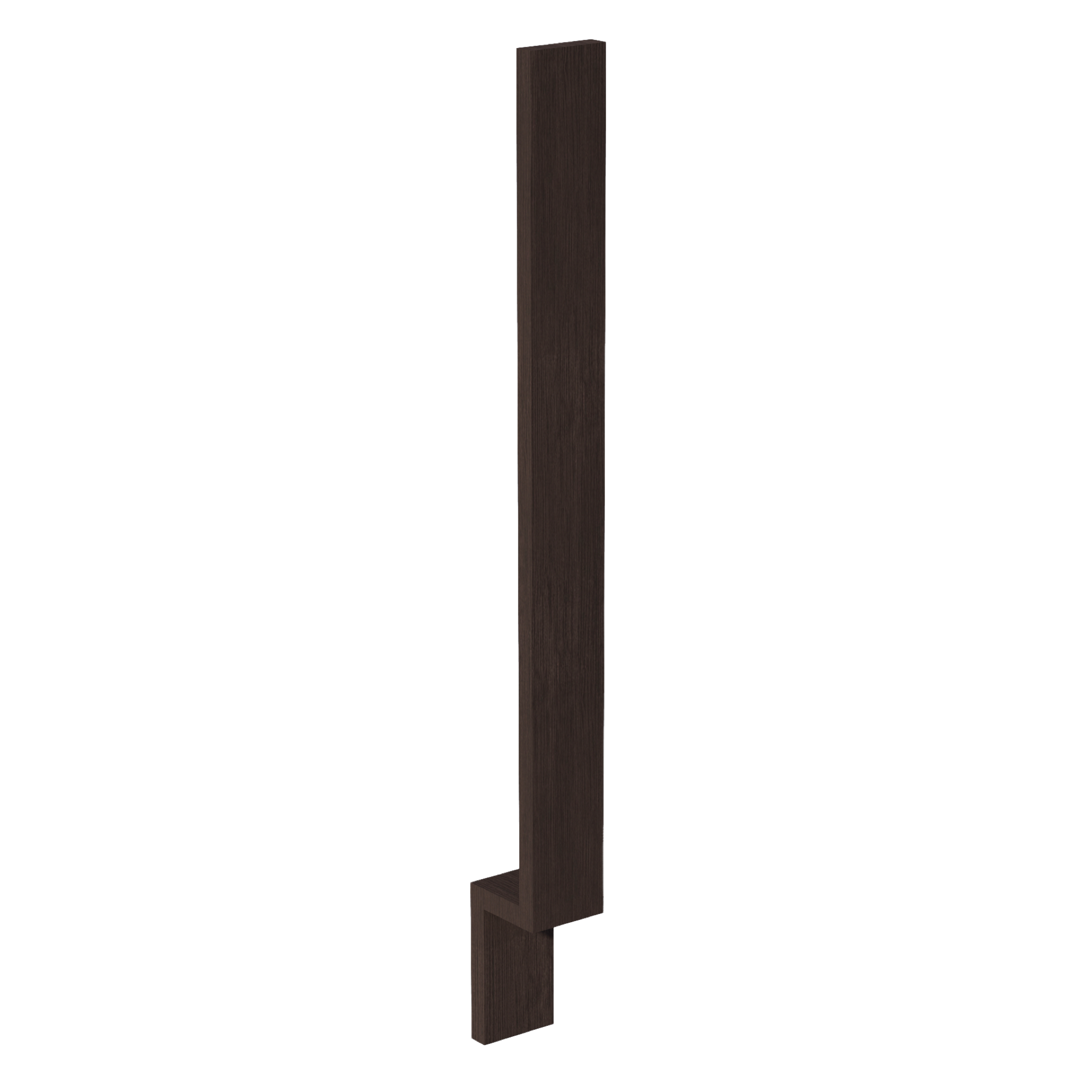 SM-BF3: Mocha Brown Slim Shaker 3"W Base Cabinet Filler