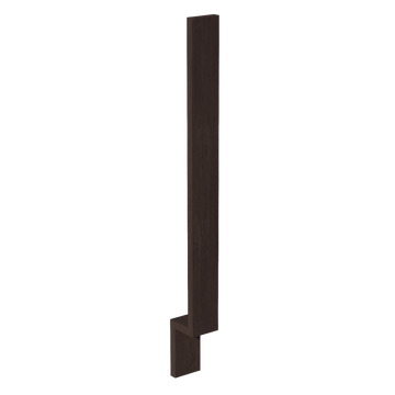 SM-BF3: Mocha Brown Slim Shaker 3"W Base Cabinet Filler