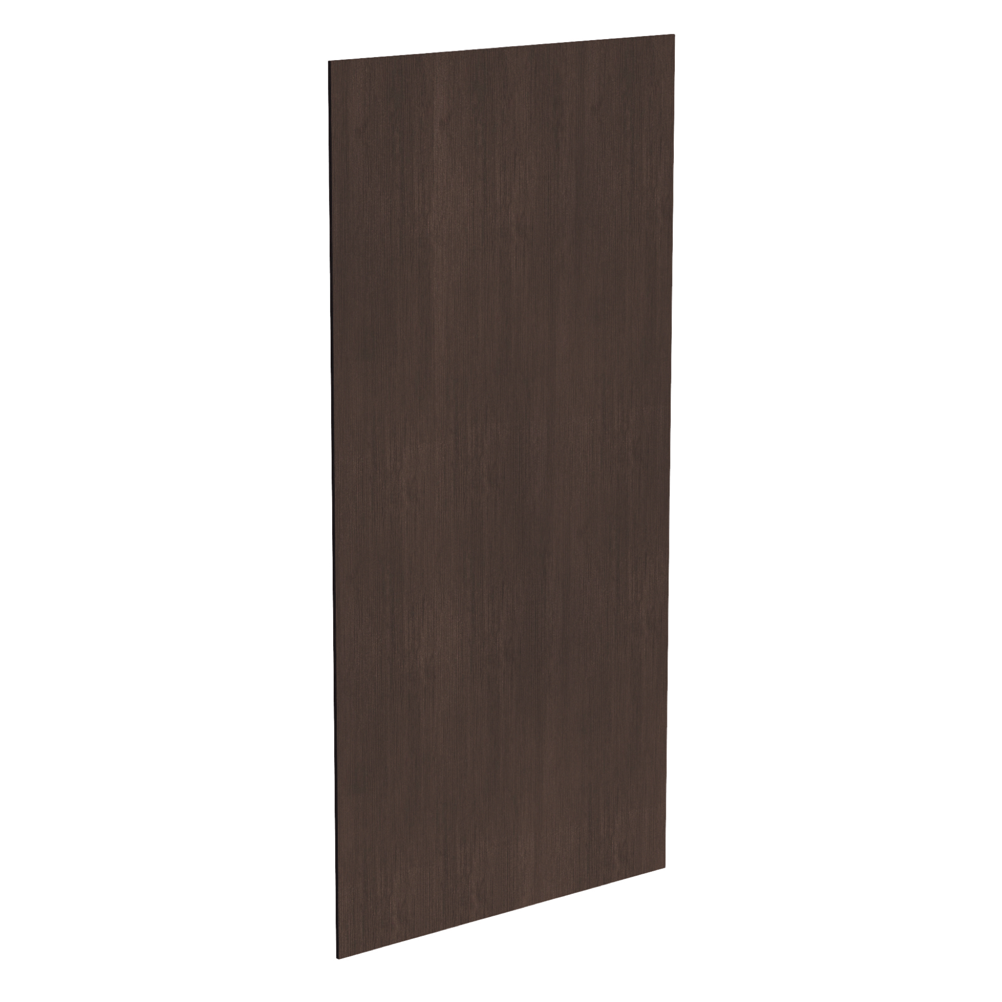 SM-BP4896-1/2: Mocha Brown Slim Shaker 48"W x 96"H x 1/2"D Base End Skin Panel