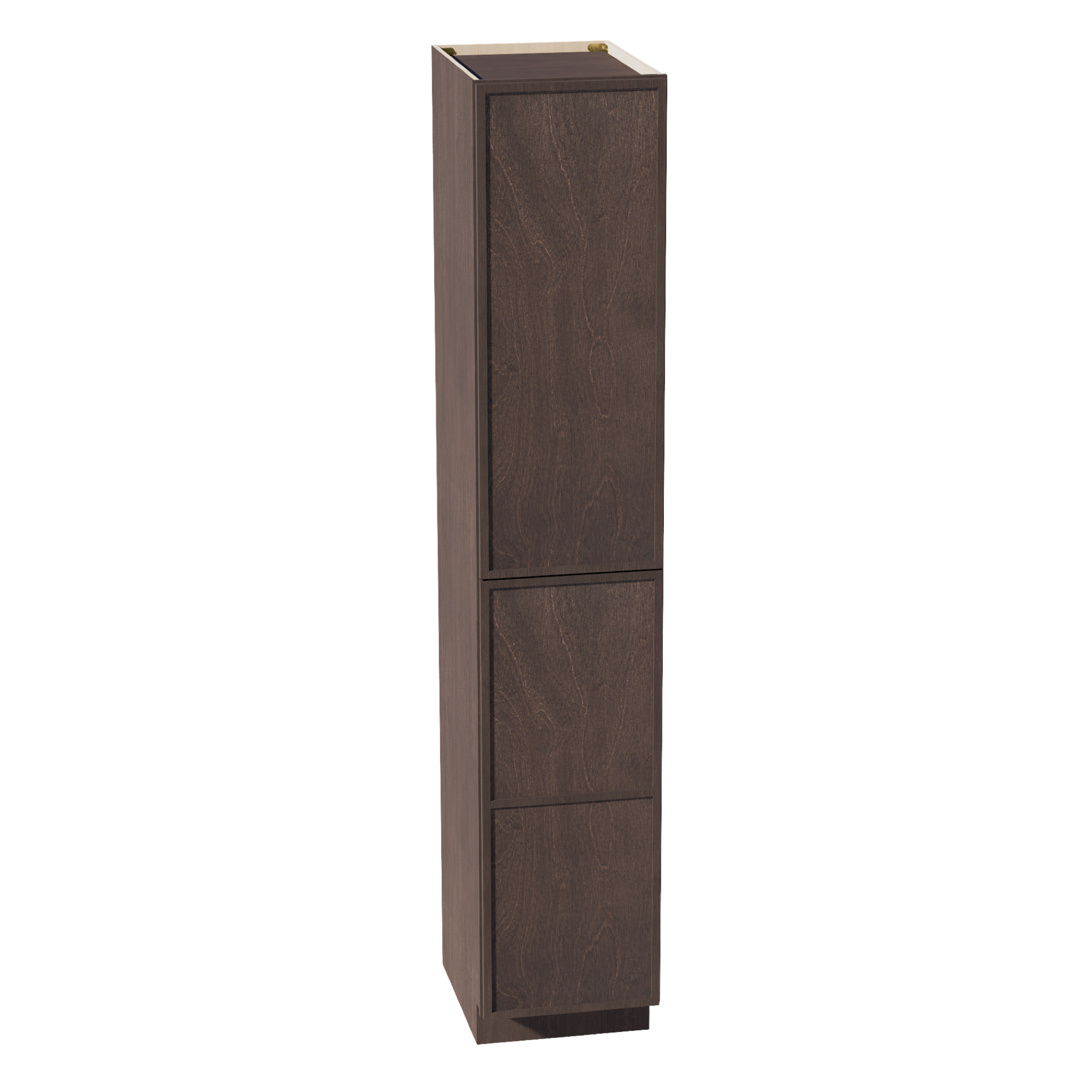 SM-TP1896: Mocha Brown Slim Shaker 18"W x 96"H x 24"D 2 Doors & 6 Shelves Tall Shelf Pantry Cabinets