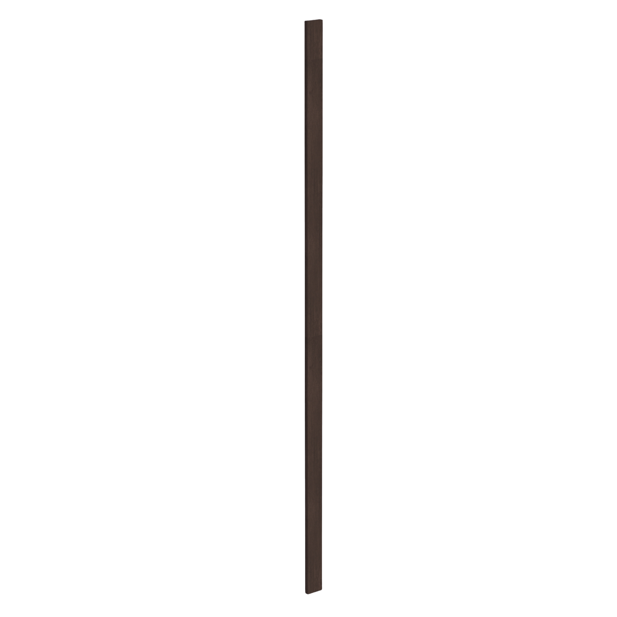 SM-WF396: Mocha Brown Slim Shaker 03"W x 96"H Wall Cabinet Filler
