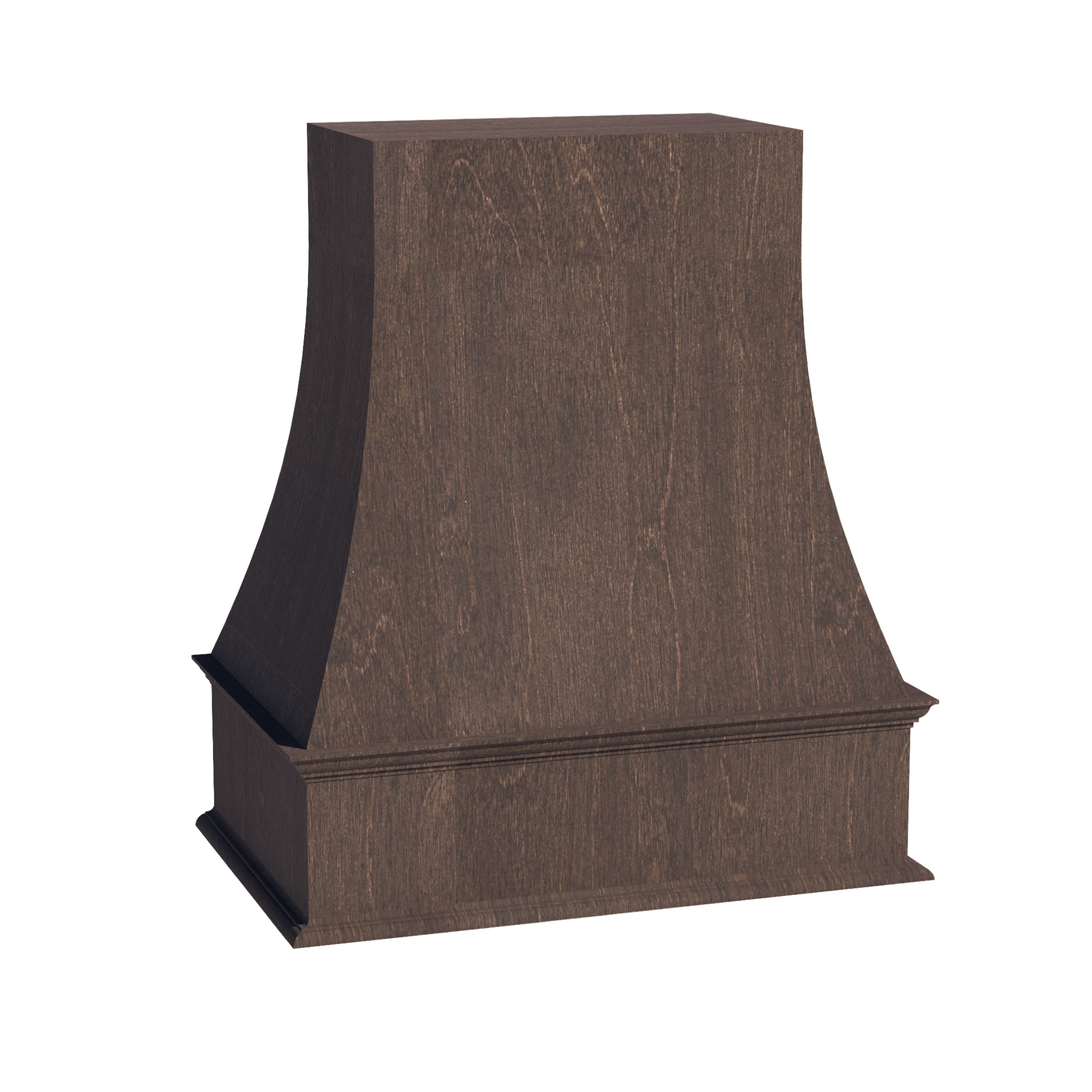 SM-WRH3036: Mocha Brown Slim Shaker 30"W x 36"H Wood Wall Mounted Range Hoods