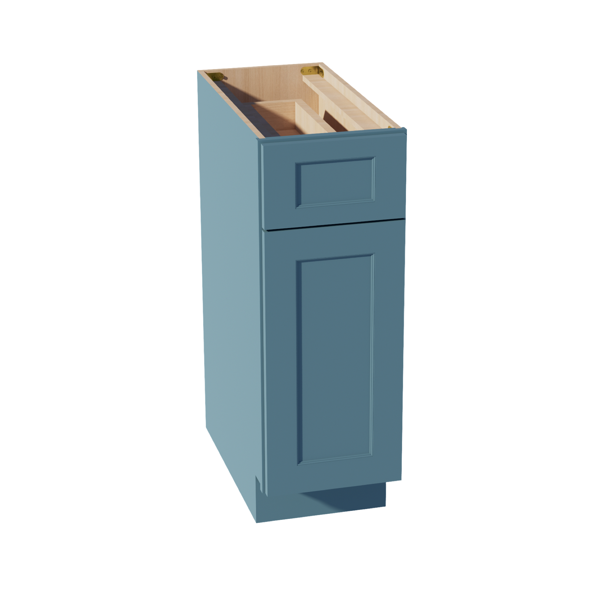 TG-B12: Soft Green Shaker 12" 1 Drawer 1 Door Standard Base Cabinet