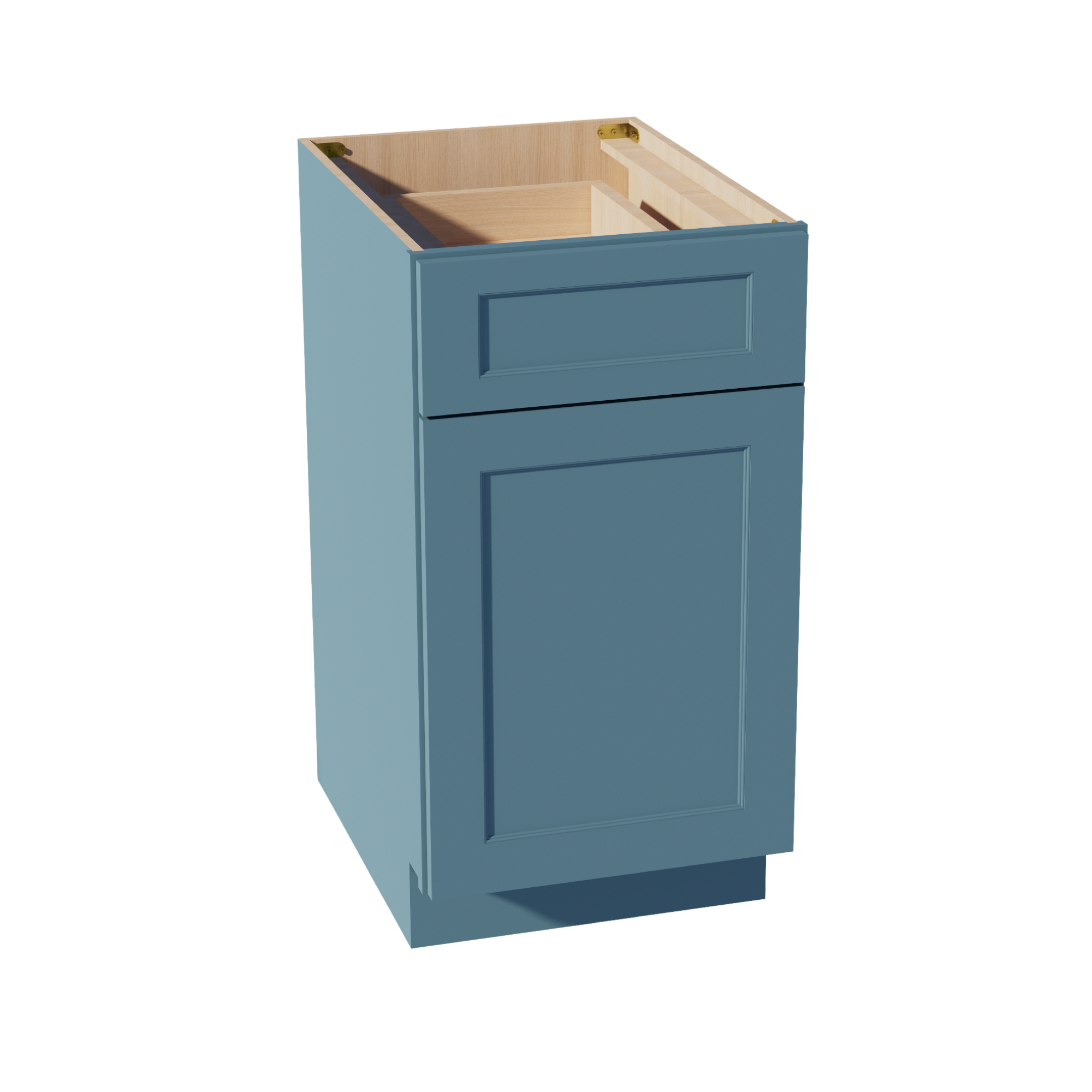 TG-B18: Soft Green Shaker 18" 1 Drawer 1 Door Standard Base Cabinet