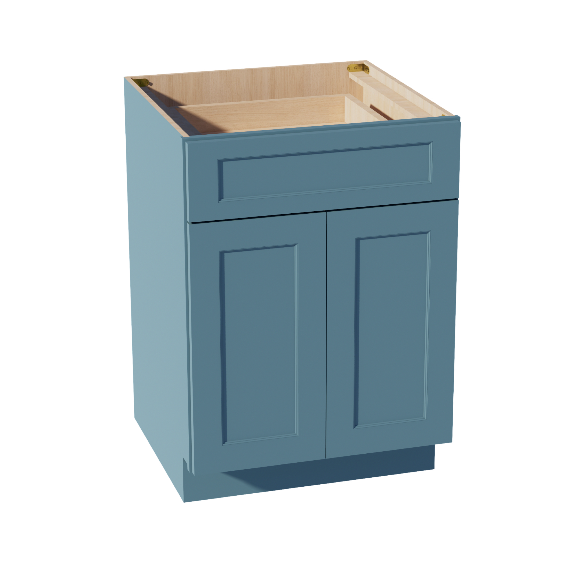 TG-B24: Soft Green Shaker 24" 1 Drawer 2 Doors Standard Base Cabinet
