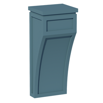 TG-CML: Soft Green Shaker 5-1/4"W x 12-1/2"H x 4-1/2"D Large Corbel