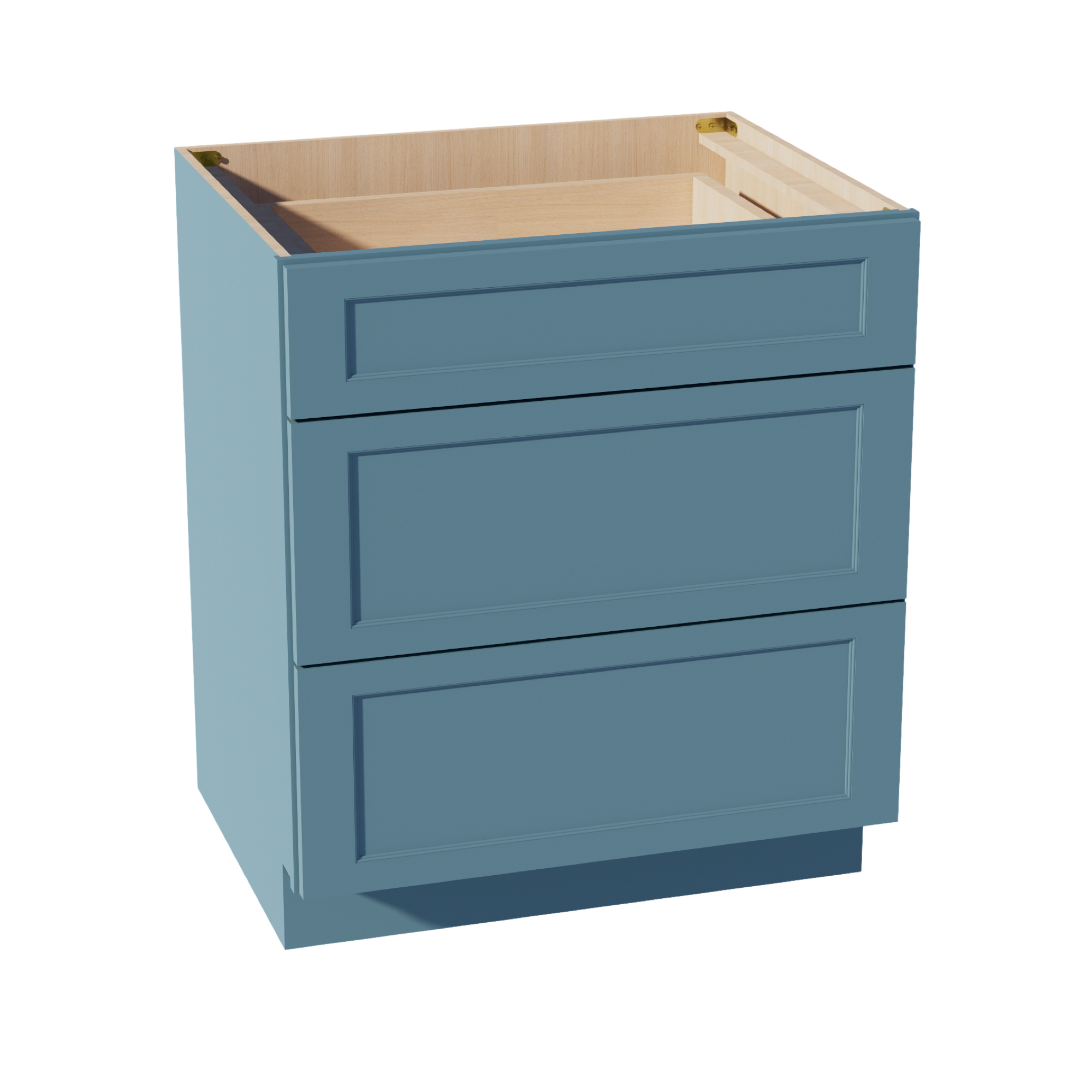 TG-DB30: Soft Green Shaker 30" 3 Drawers Base Cabinet