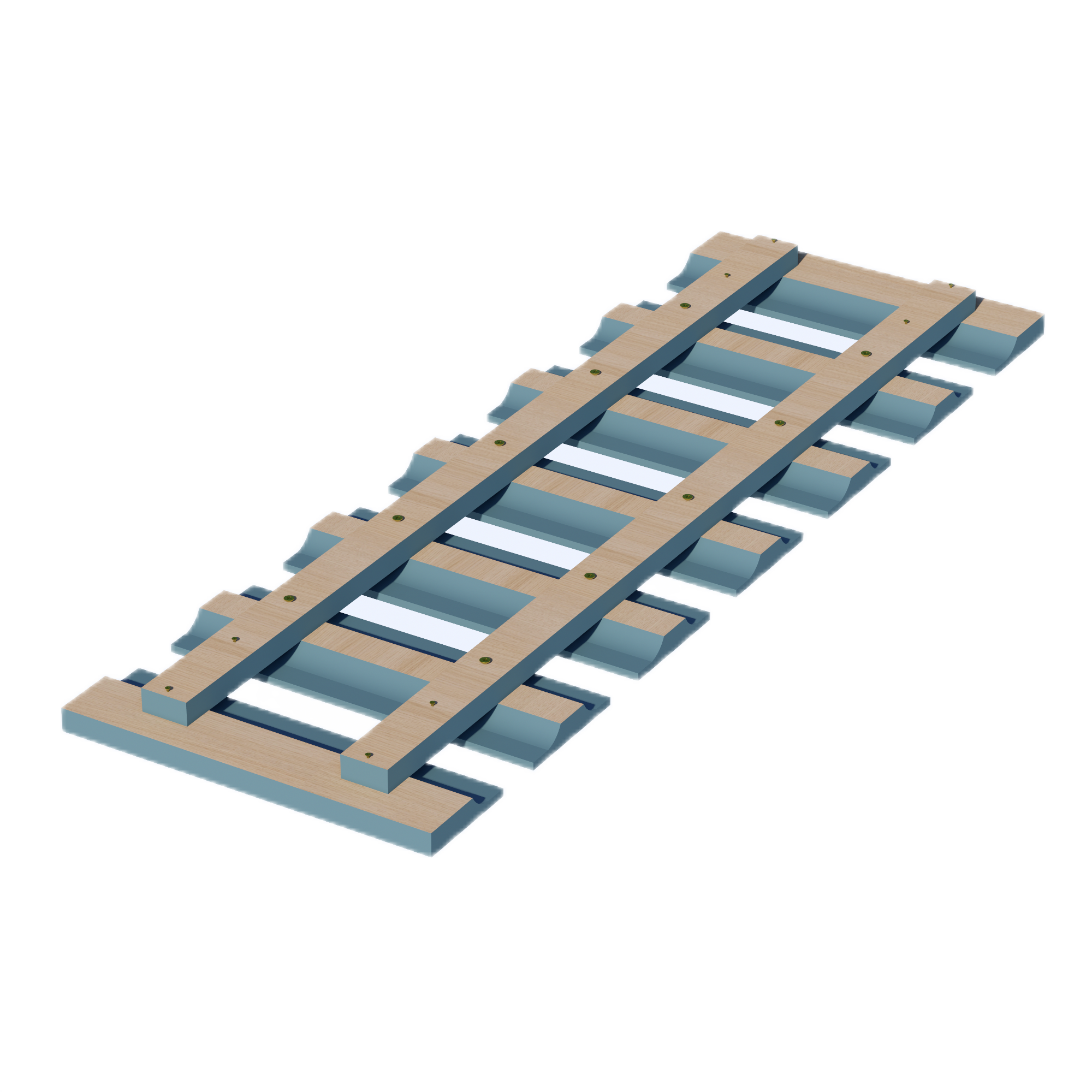 TG-GL36: Soft Green Shaker 36"W x 1-1/2"H x 12"D Wall Glass Holder