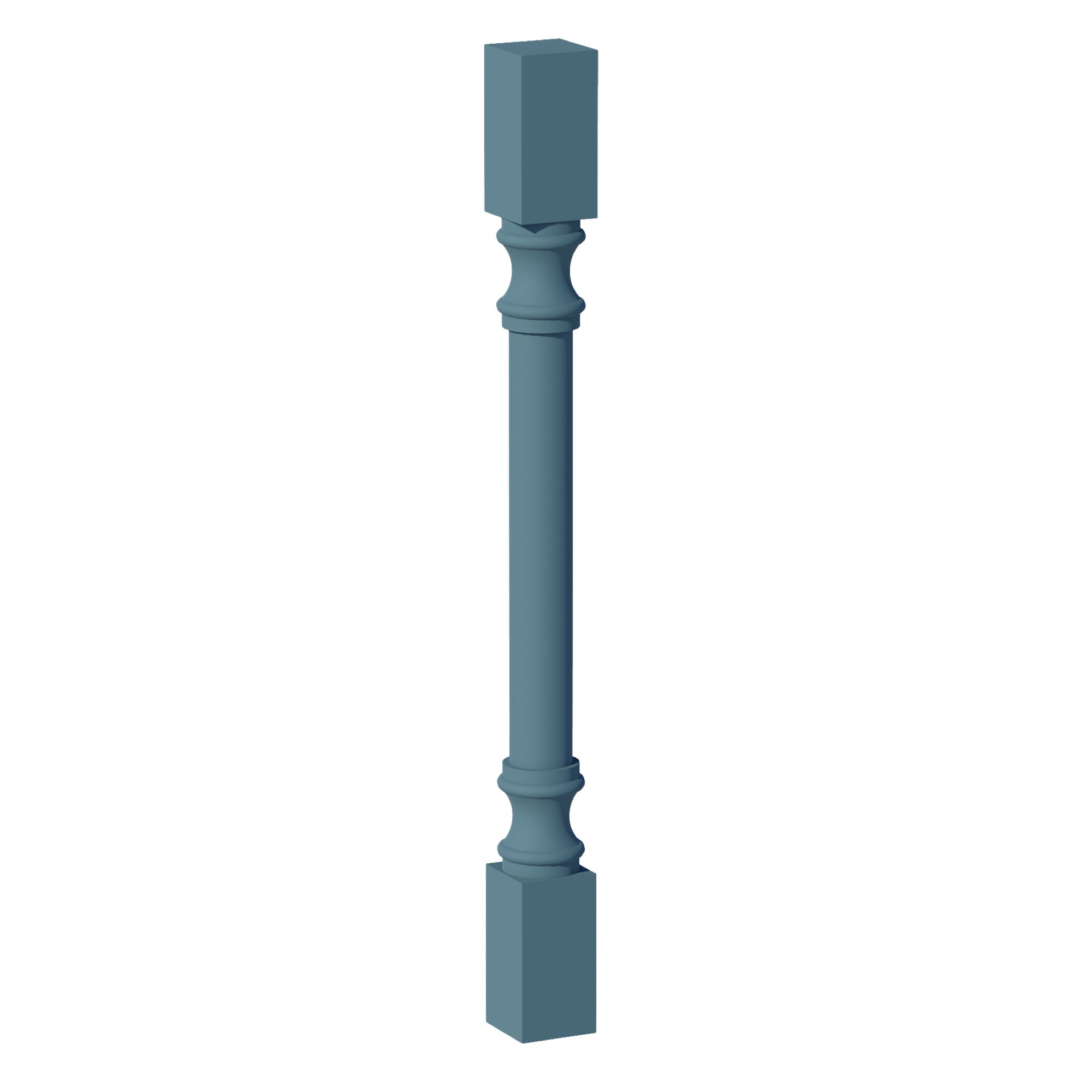 TG-RP336: Soft Green Shaker 03"W x 36"H x 03"D Round Roman Pillar