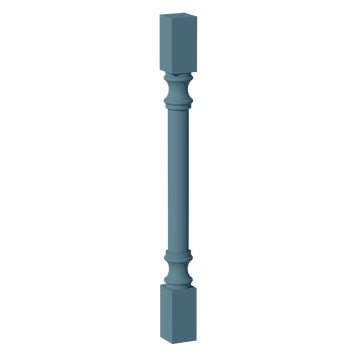 TG-RP336: Soft Green Shaker 03"W x 36"H x 03"D Round Roman Pillar