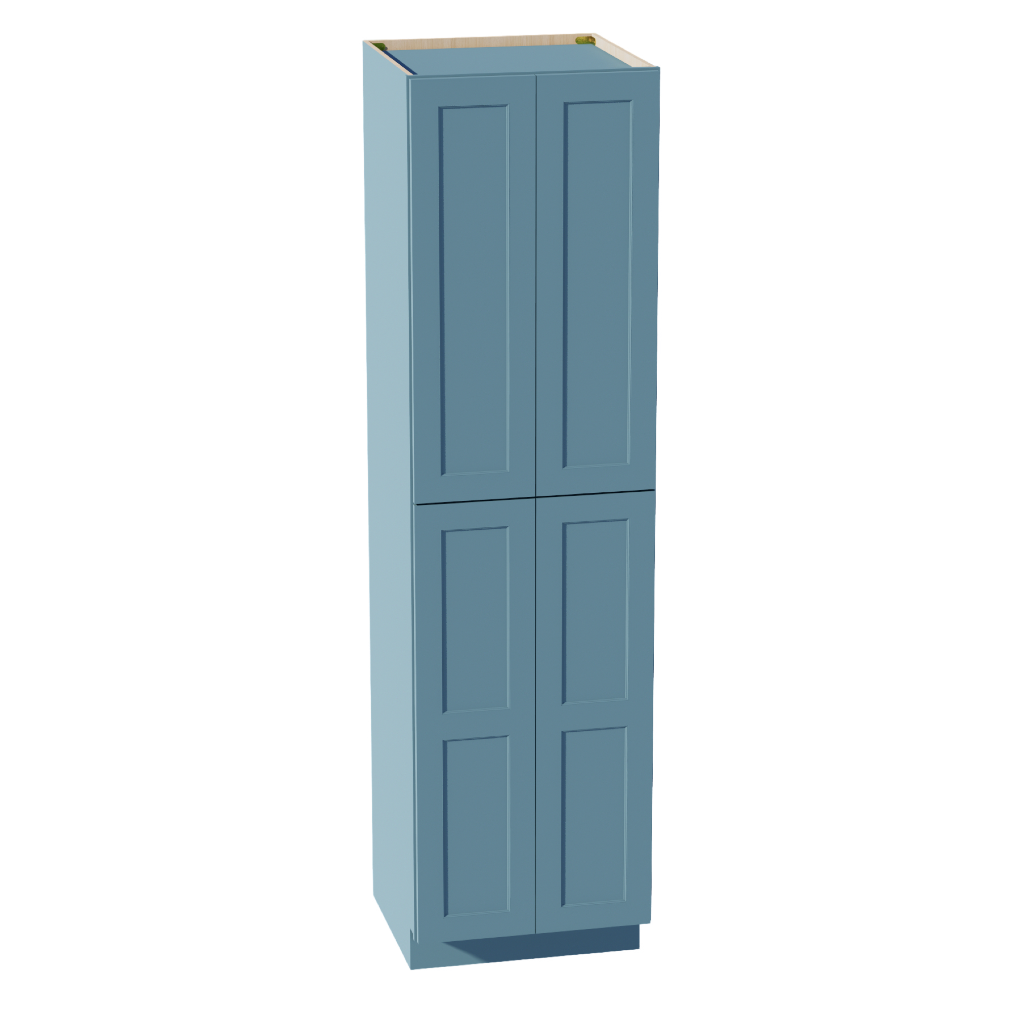 TG-TP2490: Soft Green Shaker 24"W x 90"H x 24"D 4 Door & 5 Shelves Tall Shelf Pantry Cabinets