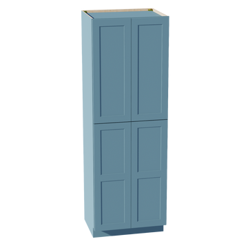 TG-TP3090: Soft Green Shaker 30"W x 90"H x 24"D 4 Door & 5 Shelves Tall Shelf Pantry Cabinets