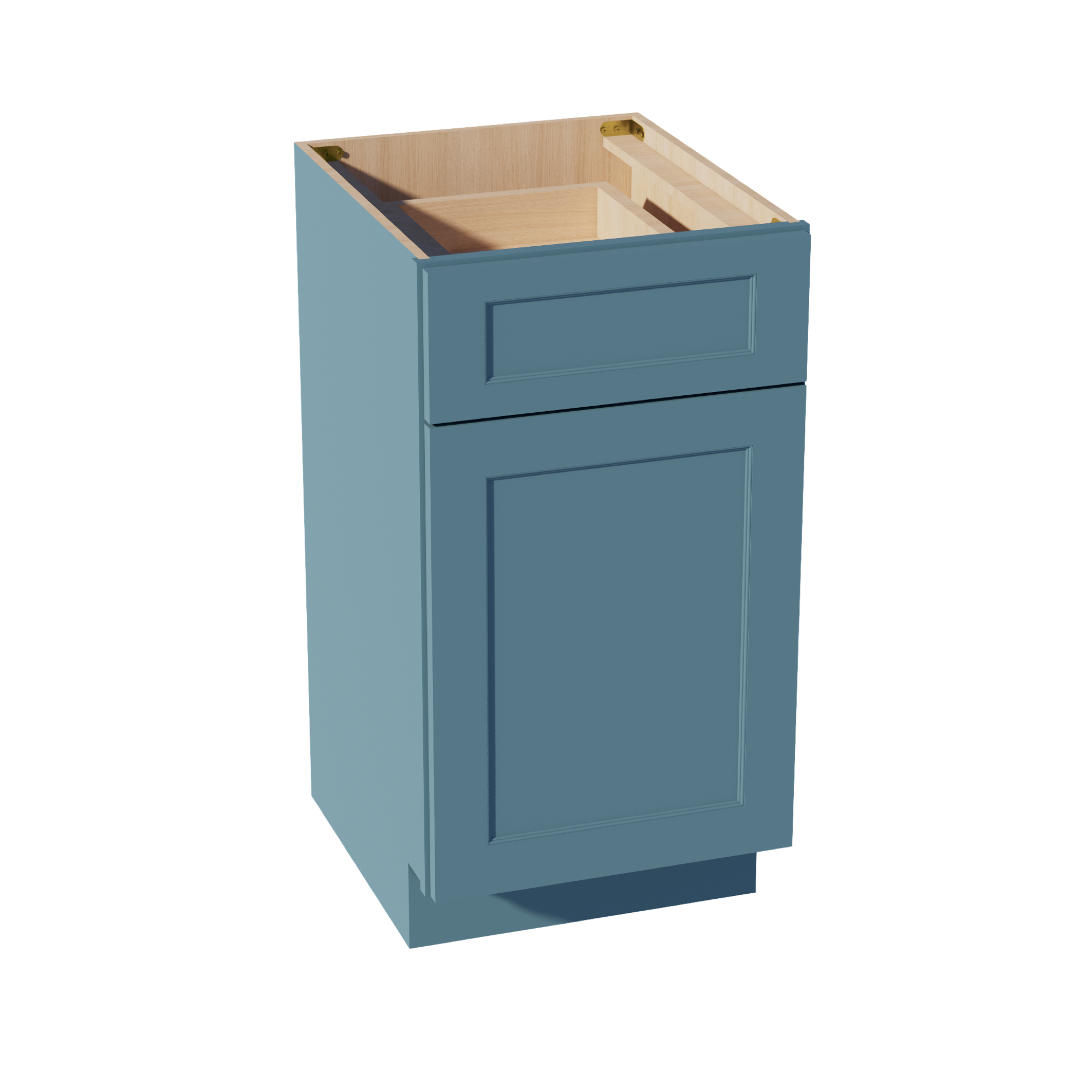TG-VB1821: Soft Green Shaker 18"W x 34-1/2"H x 21"D 1 Door & 1 Drawer Single Door Vanity Base Cabinets