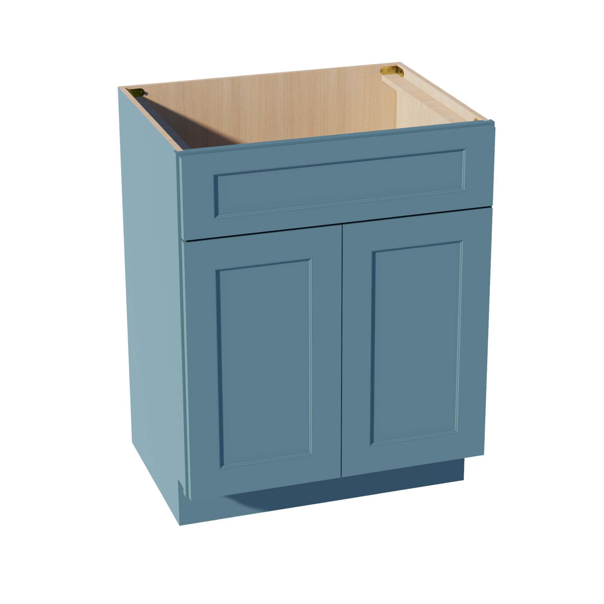 TG-VSB2721: Soft Green Shaker 27"W x 34-1/2"H x 21"D 2 Doors & 1 False Drawer Vanity Sink Base Cabinets