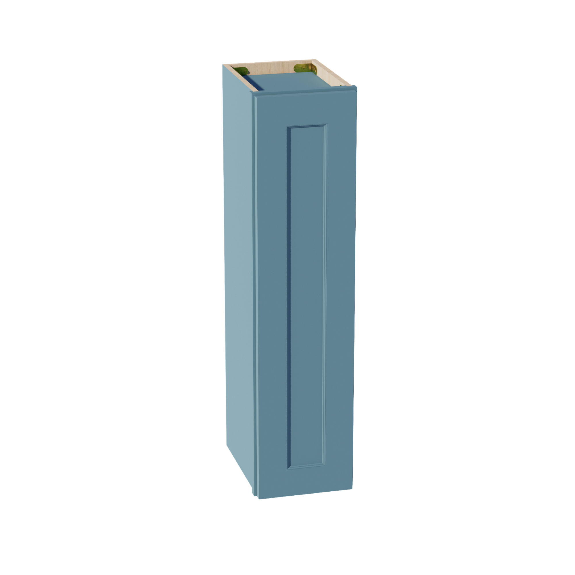 TG-W0936: Soft Green Shaker 09"W x 36"H 1 Door & 2 Shelves Standard Wall Cabinet