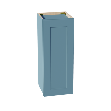 TG-W1230:: Soft Green Shaker 12"W x 30"H 1 Door & 2 Shelves Standard Wall Cabinet