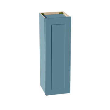 TG-W1236: Soft Green Shaker 12"W x 36"H 1 Door & 2 Shelves Standard Wall Cabinet