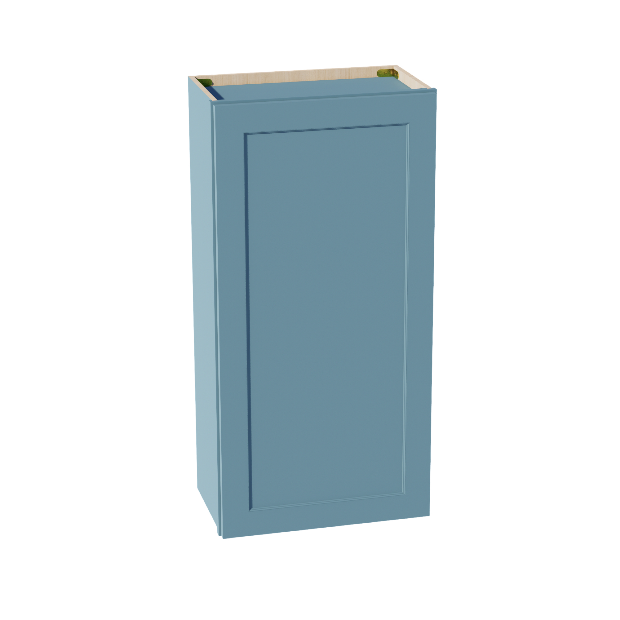 TG-W2142: Soft Green Shaker 21"W x 42"H 1 Door & 3 Shelves Standard Wall Cabinet