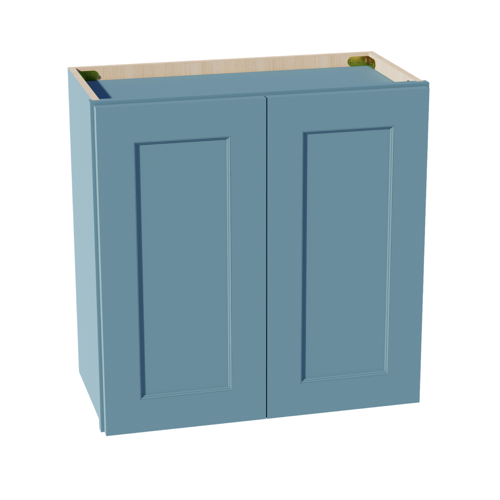 TG-W2424: Soft Green Shaker 24"W x 24"H 2 Doors Standard Wall Bridge Cabinet
