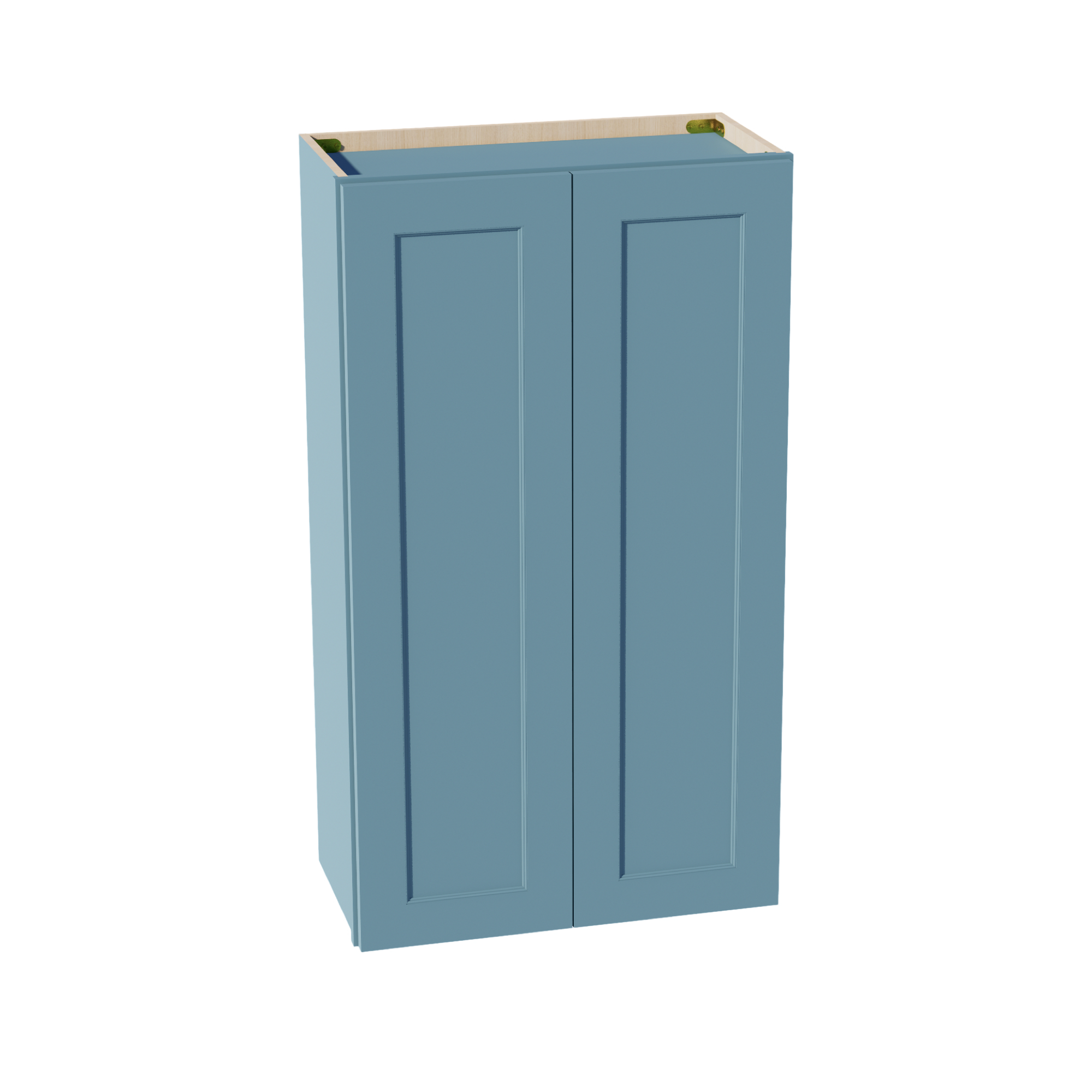 TG-W2442: Soft Green Shaker 24"W x 42"H 2 Doors & 3 Shelves Standard Wall Cabinet